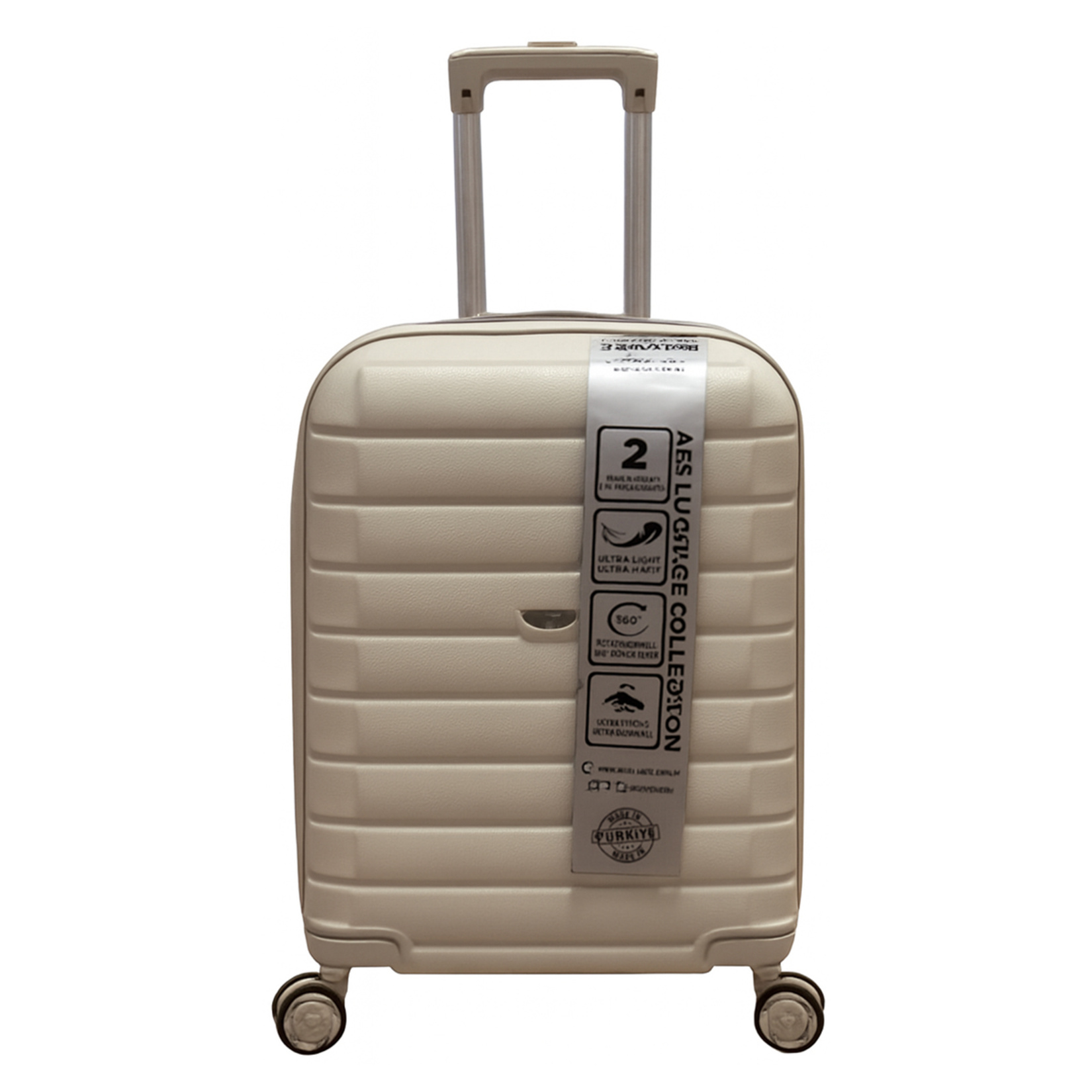 Accord ABS Kabin Valiz Krem - Görsel 1