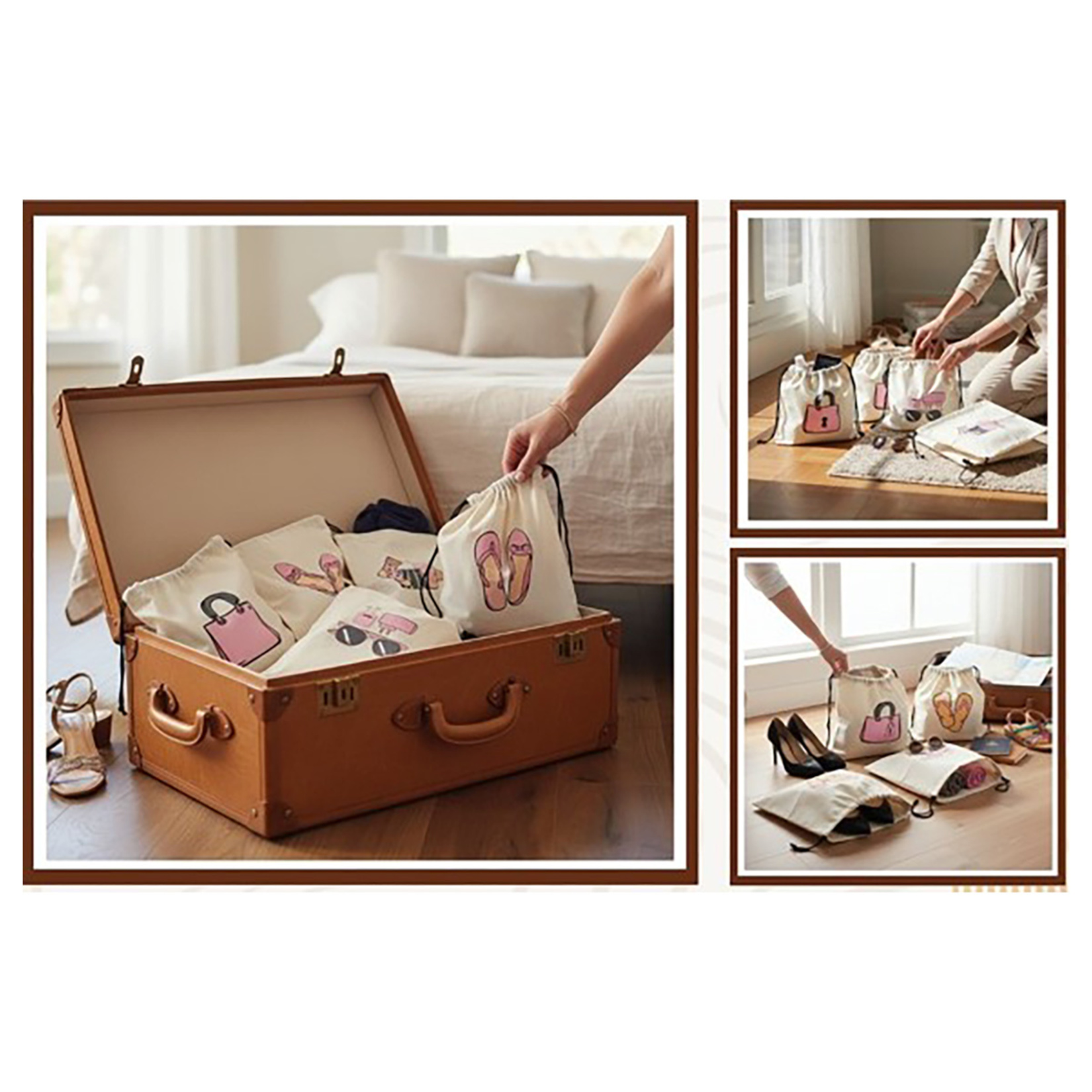 Leva House Valiz İçi Organizer 5'li - Görsel 2