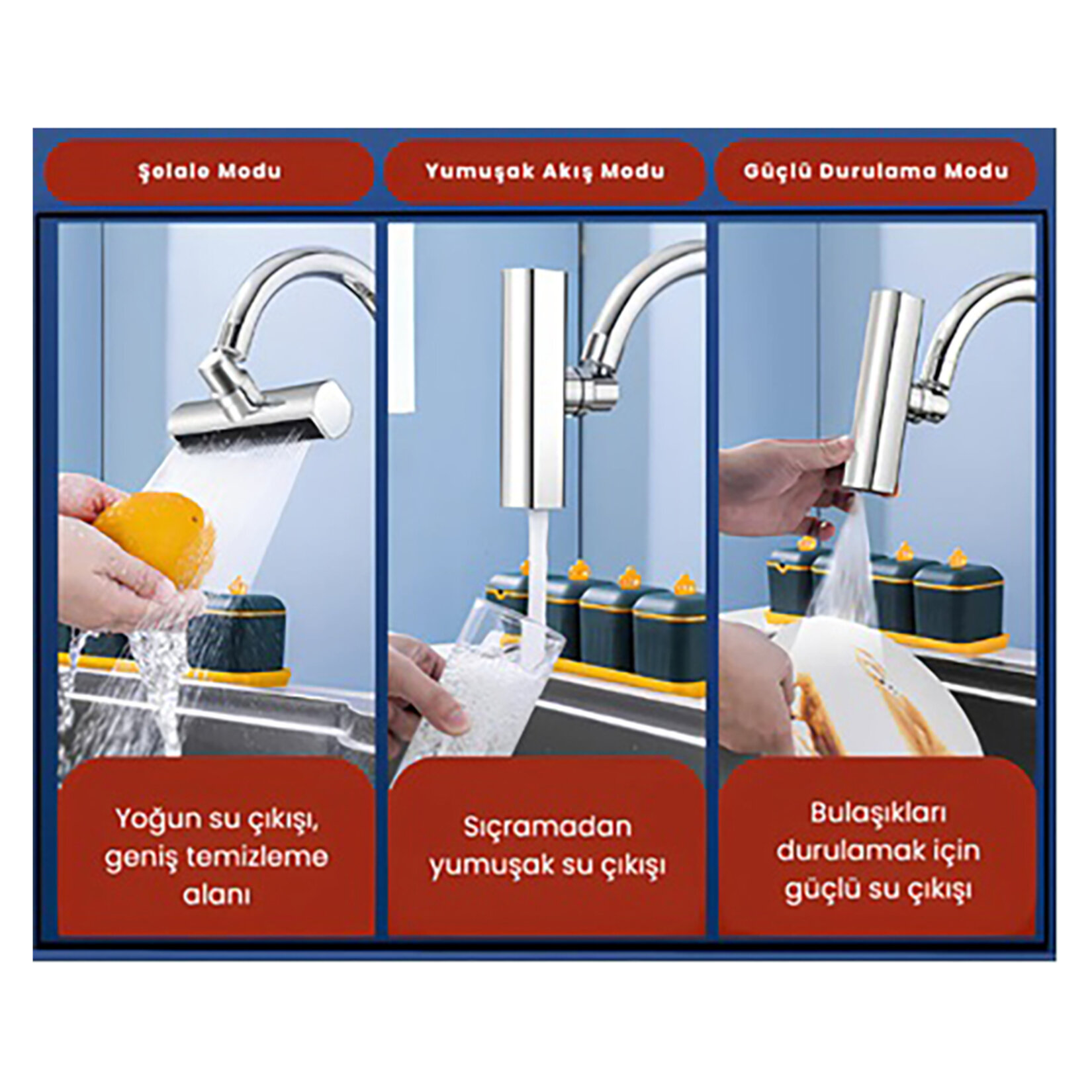 Knitex Şelale Musluk Başlığı