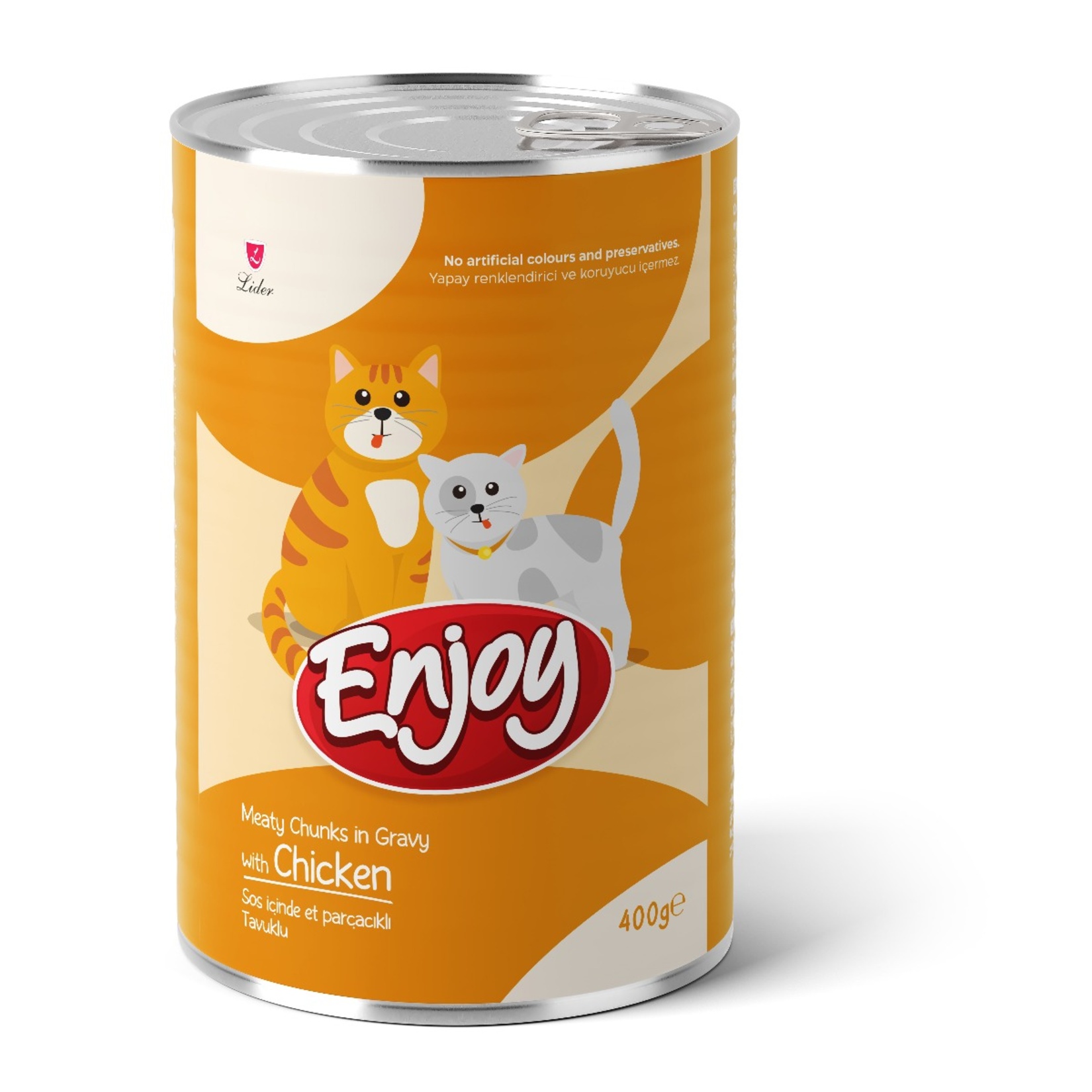 Enjoy Yetişkin Kedi Tavuklu Konserve Mama 400 G - Görsel 1
