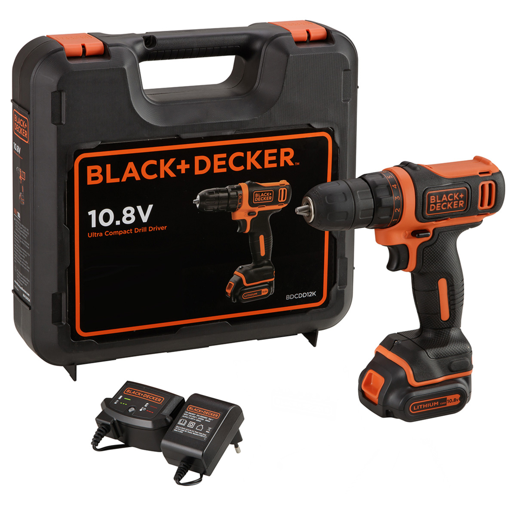 Black + Decker BDCDD12K Tek Akülü Darbesiz Matkap - Görsel 2