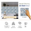 Stickez 3D Yapışkanlı Duvar Karosu Mavi 30.5x30.5 Cm - Görsel 5