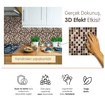 Stickez 3D Yapışkanlı Duvar Karosu Renkli 25.40x20 Cm - Görsel 4