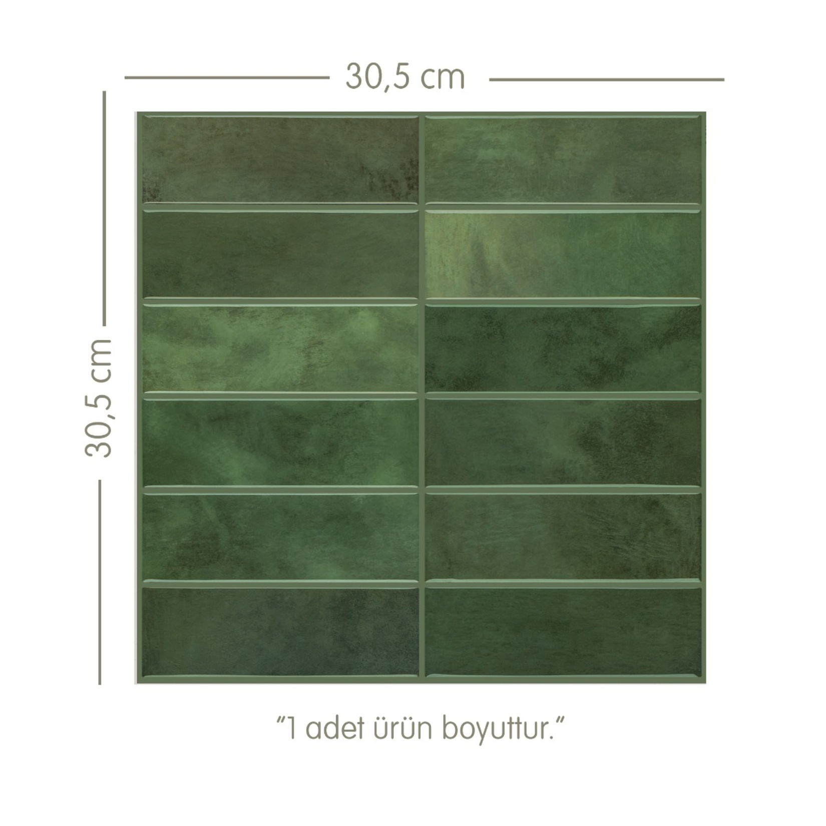 Stickez 3D Yapışkanlı Duvar Karosu 30.5x30.5 Cm - Görsel 4