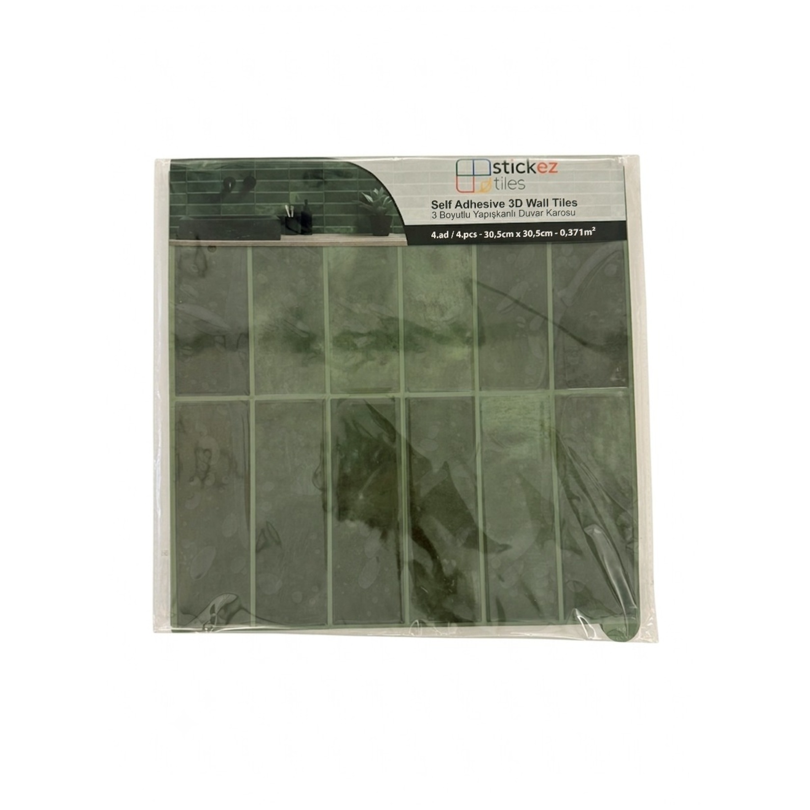 Stickez 3D Yapışkanlı Duvar Karosu 30.5x30.5 Cm - Görsel 6