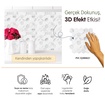 Stickez 3D Yapışkanlı Duvar Karosu Beyaz 30.5x30.5 Cm - Görsel 2