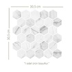 Stickez 3D Yapışkanlı Duvar Karosu Beyaz 30.5x30.5 Cm - Görsel 4