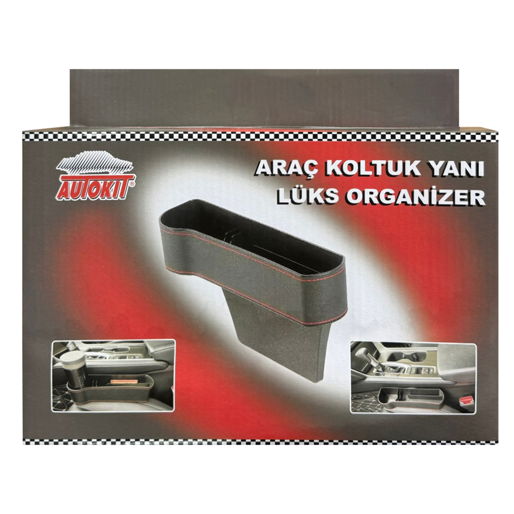 Autokit Araç Koltuk Yanı Lüks Organizer - Görsel 2