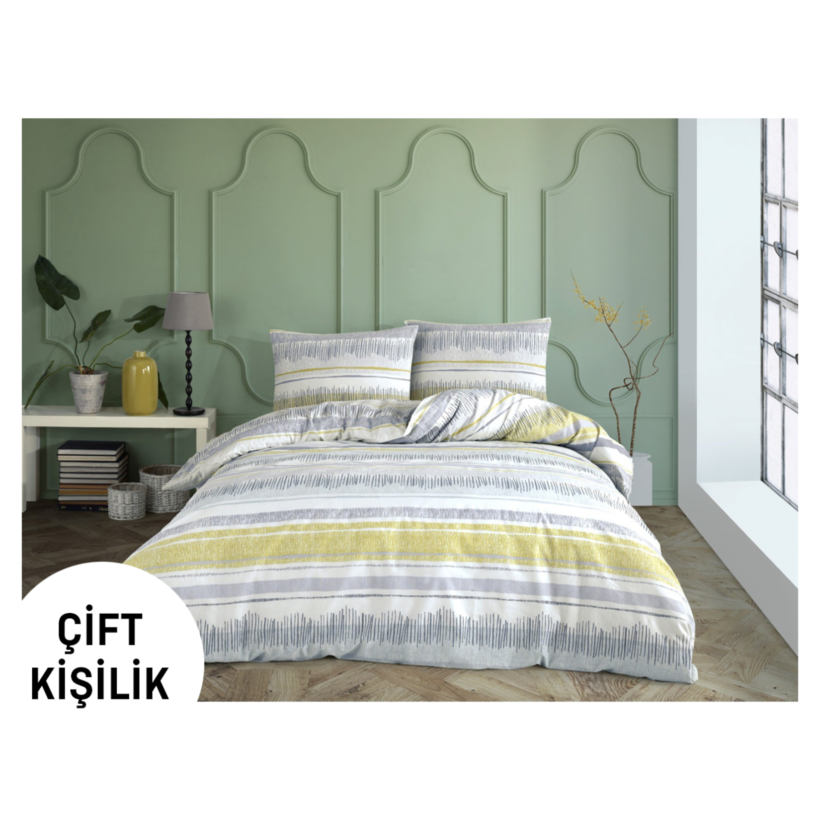 Kırmızı Home Çift Kişilik Nevresim Takımı - Görsel 1