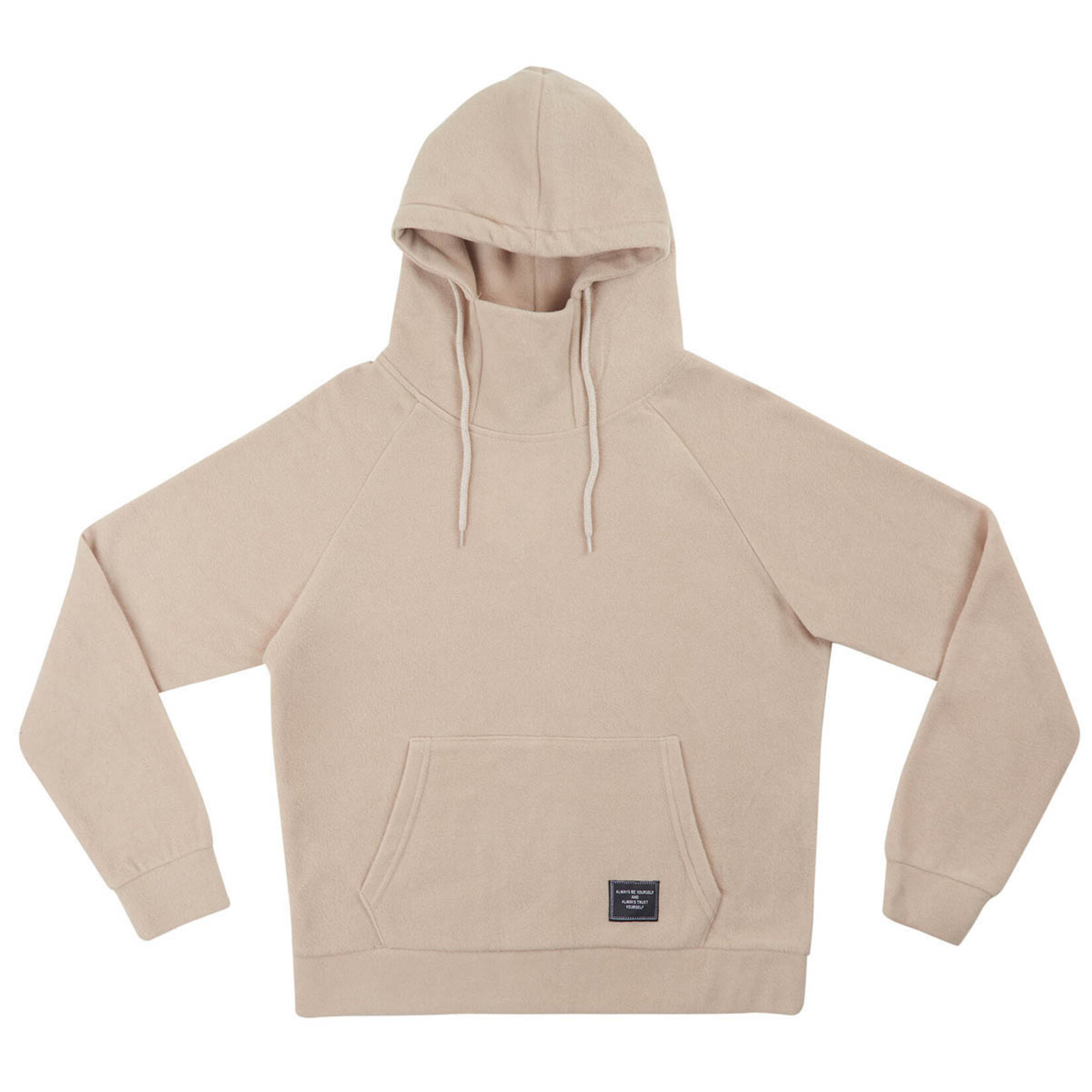 Nap Kadın Kapüşonlu Dik Yaka Polar Camel S 