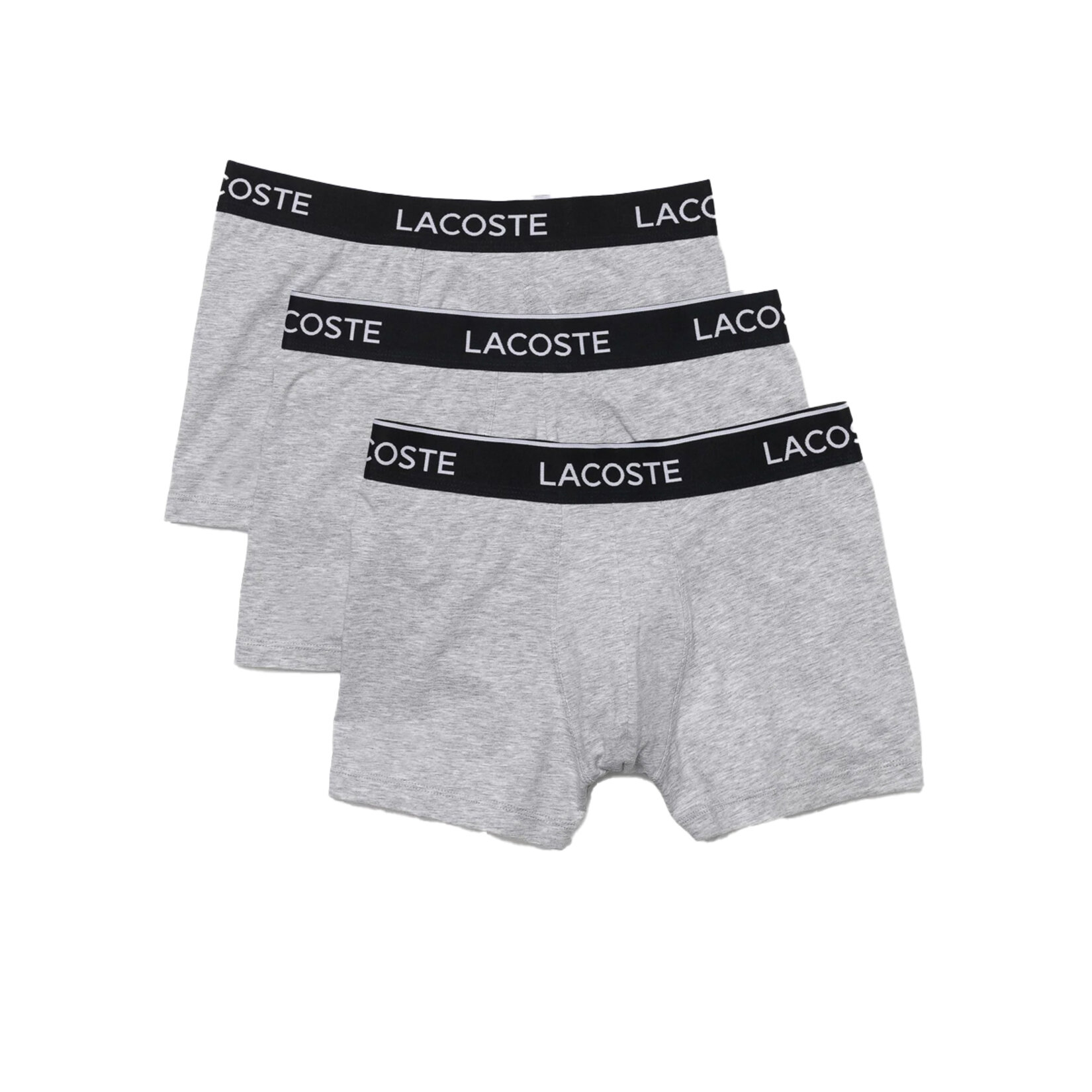 Lacoste Erkek 3'lü Boxer Gri S