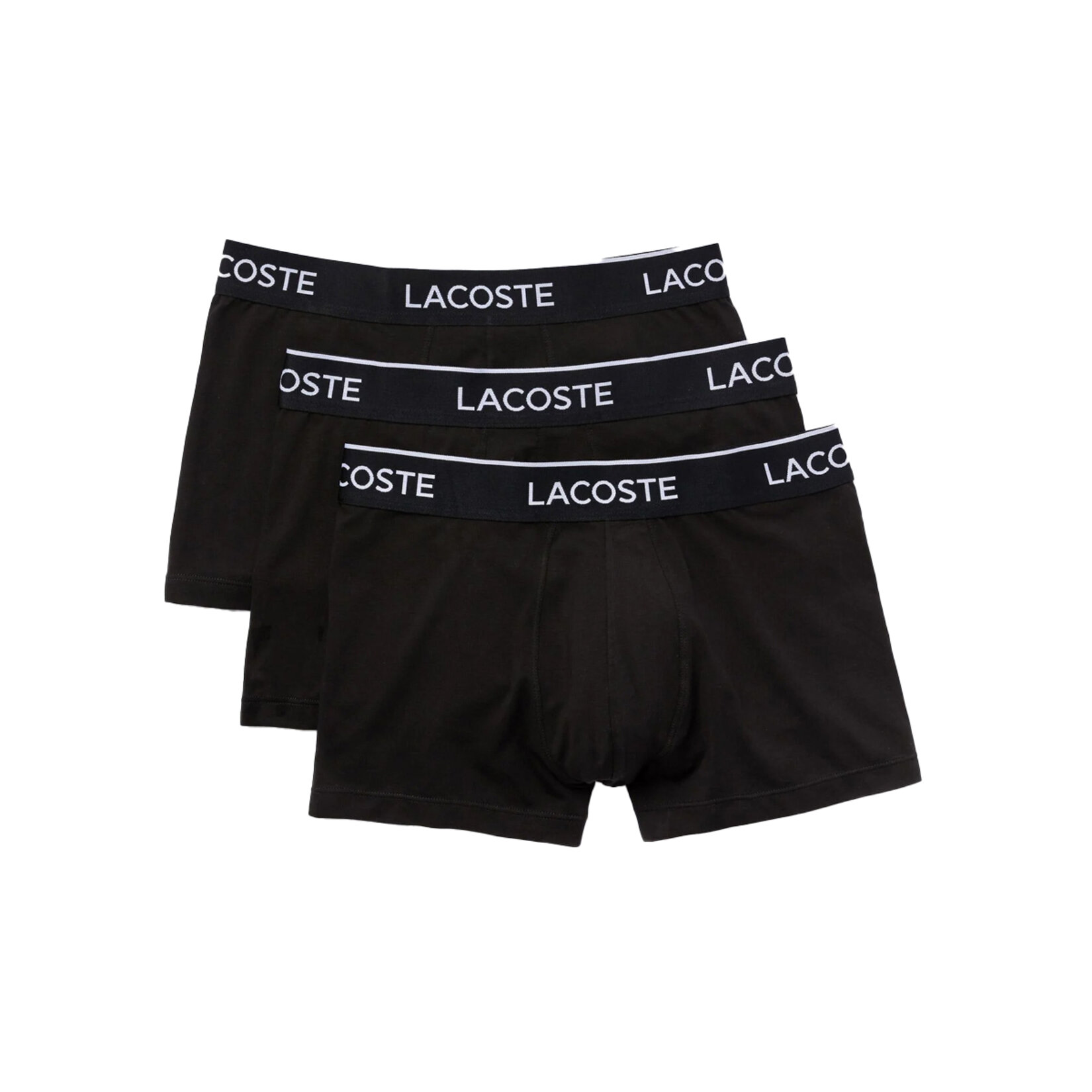 Lacoste Erkek 3'lü Boxer Siyah M