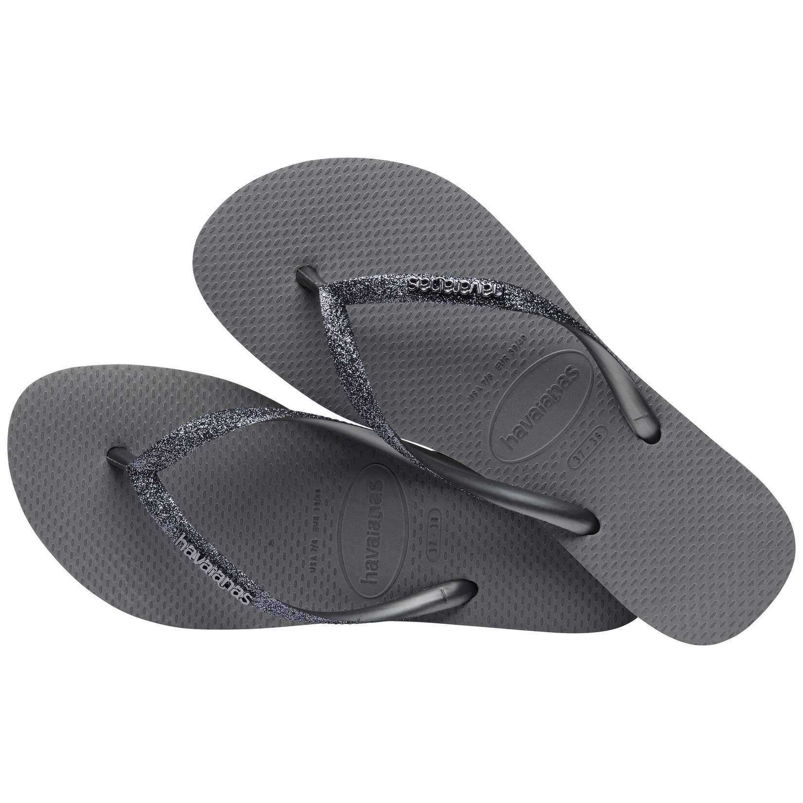 Havaianas Slim Glitter  Grey/Graphite 37/38 - Görsel 4