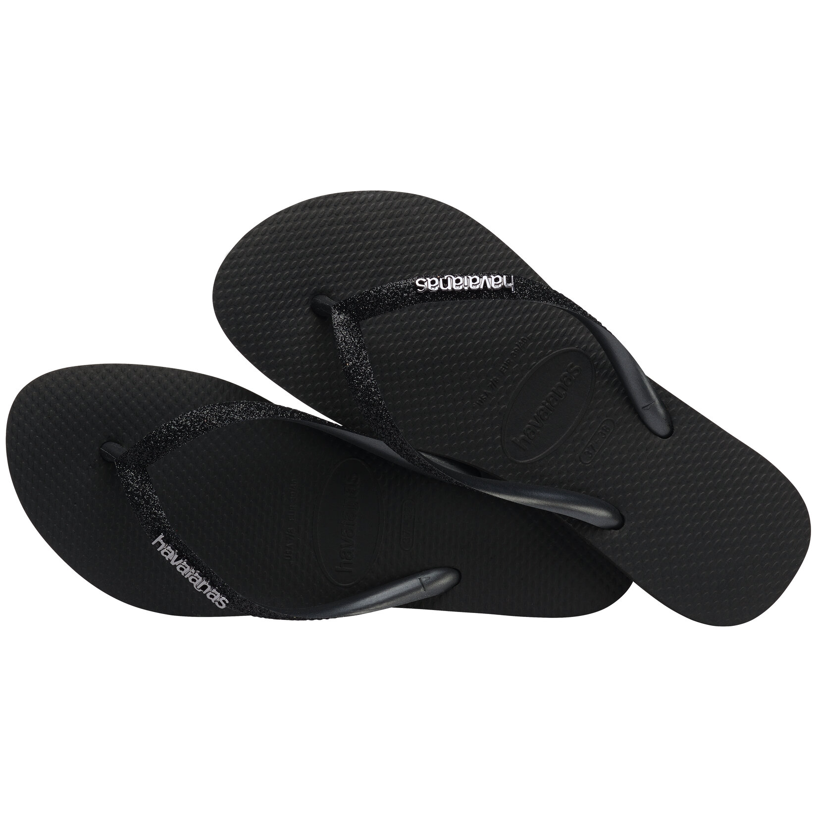 Havaianas Slim Glitter  Black/Black 41/42 - Görsel 4