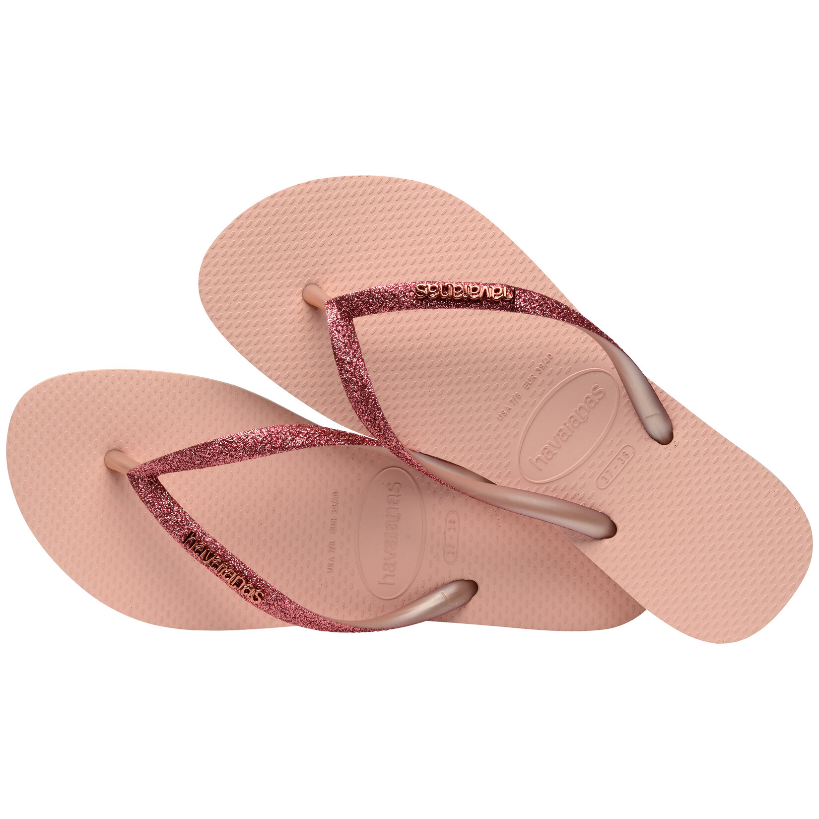 Havaianas Slim Glitter  Pink/Pink 37/38 - Görsel 4