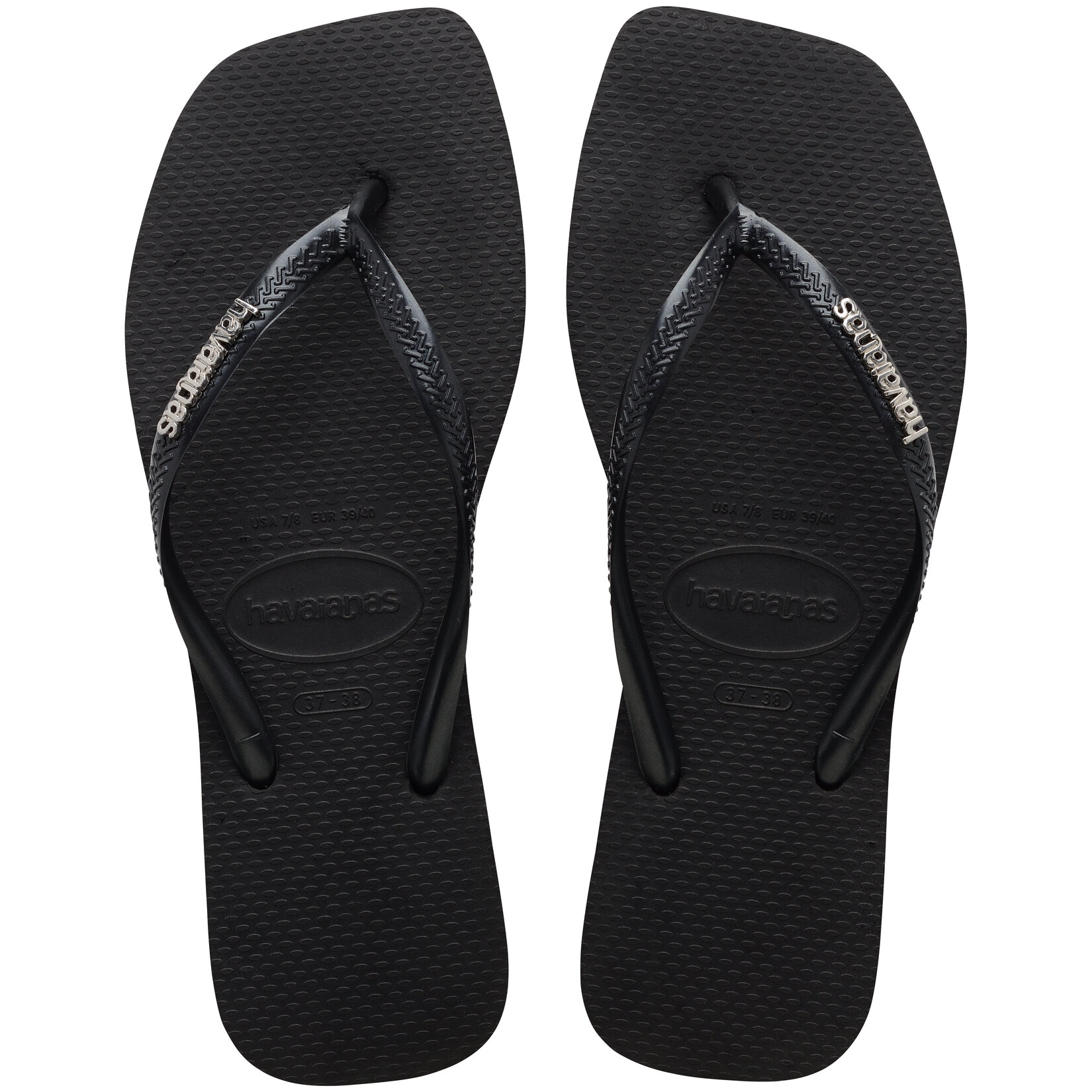 Havaianas Square Logo Metallic Black/Silver 37/38 - Görsel 1