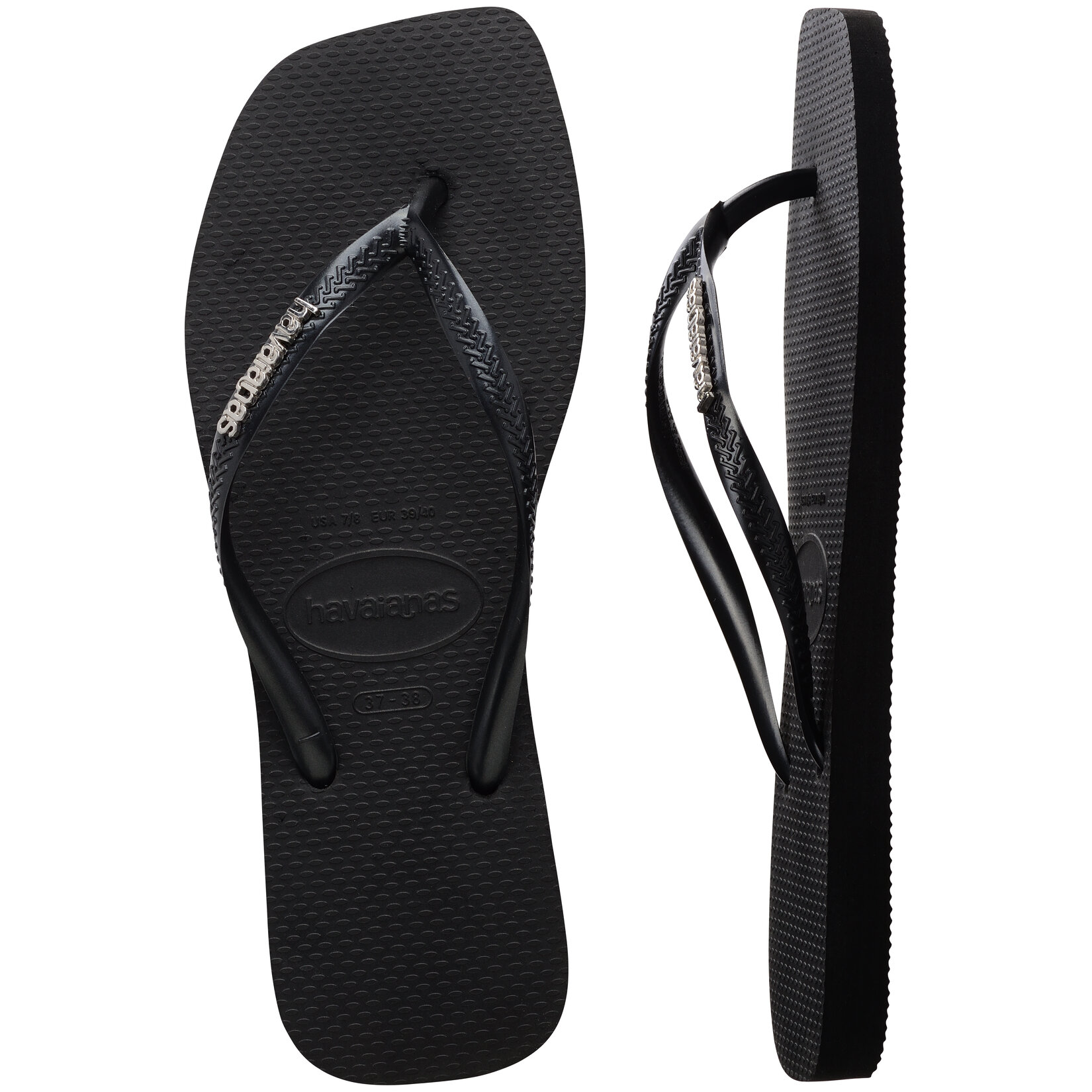 Havaianas Square Logo Metallic Black/Silver 35/36 - Görsel 4
