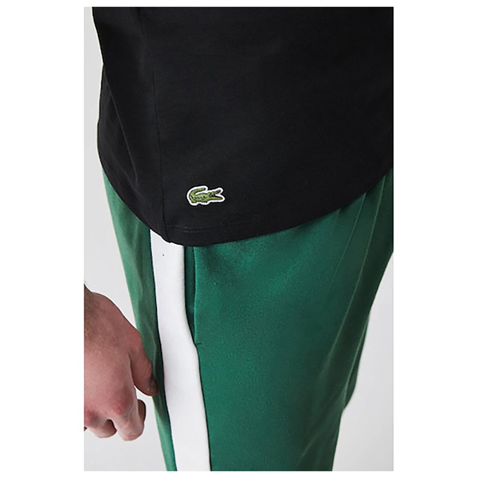 Lacoste TH332 3'lü Erkek Bisiklet Yaka T-Shirt Siyah XS - Görsel 2