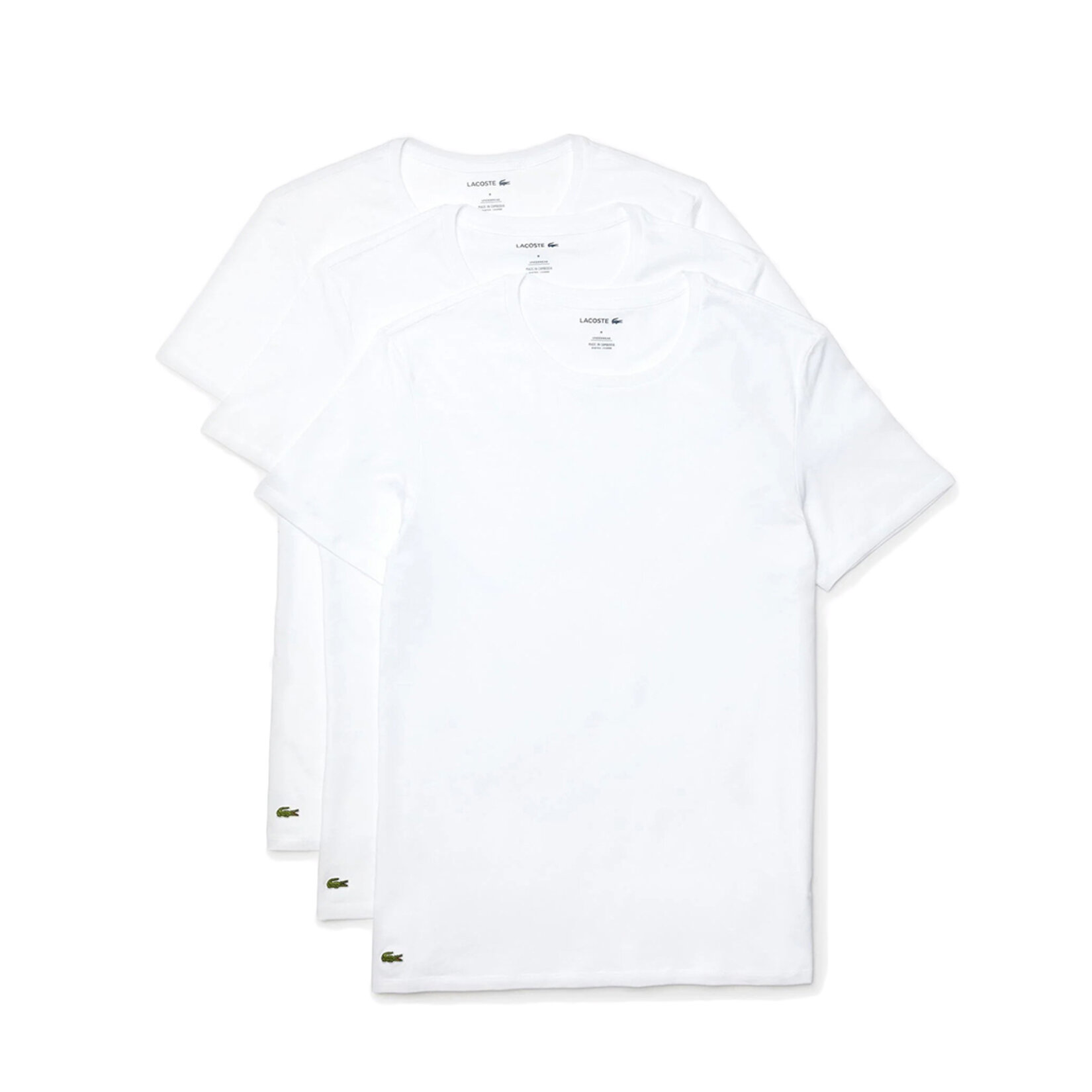 Lacoste TH3374 3'lü Erkek V Yaka T-Shirt Beyaz XS - Görsel 1