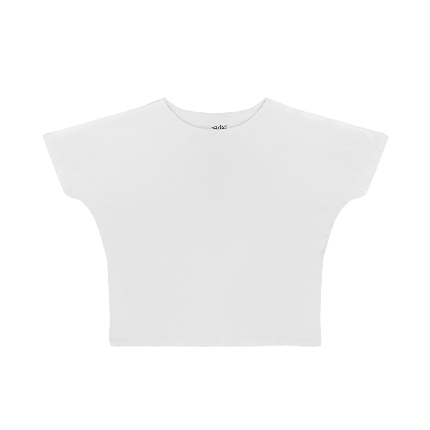 Brix Kadın Yarasa Kol Tshirt Beyaz S