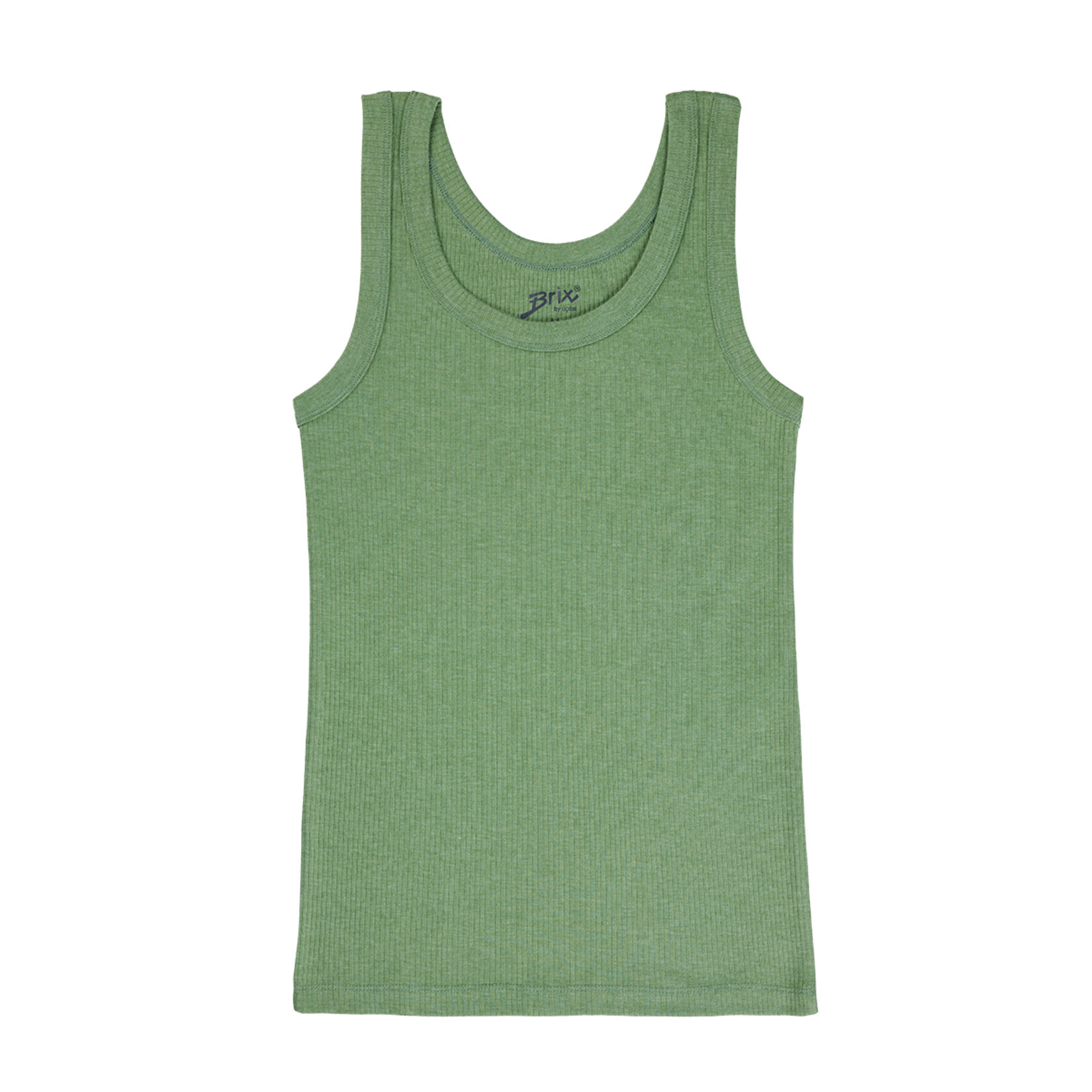 Brix Kadın Fitilli Kolsuz Tshirt Yeşil L 