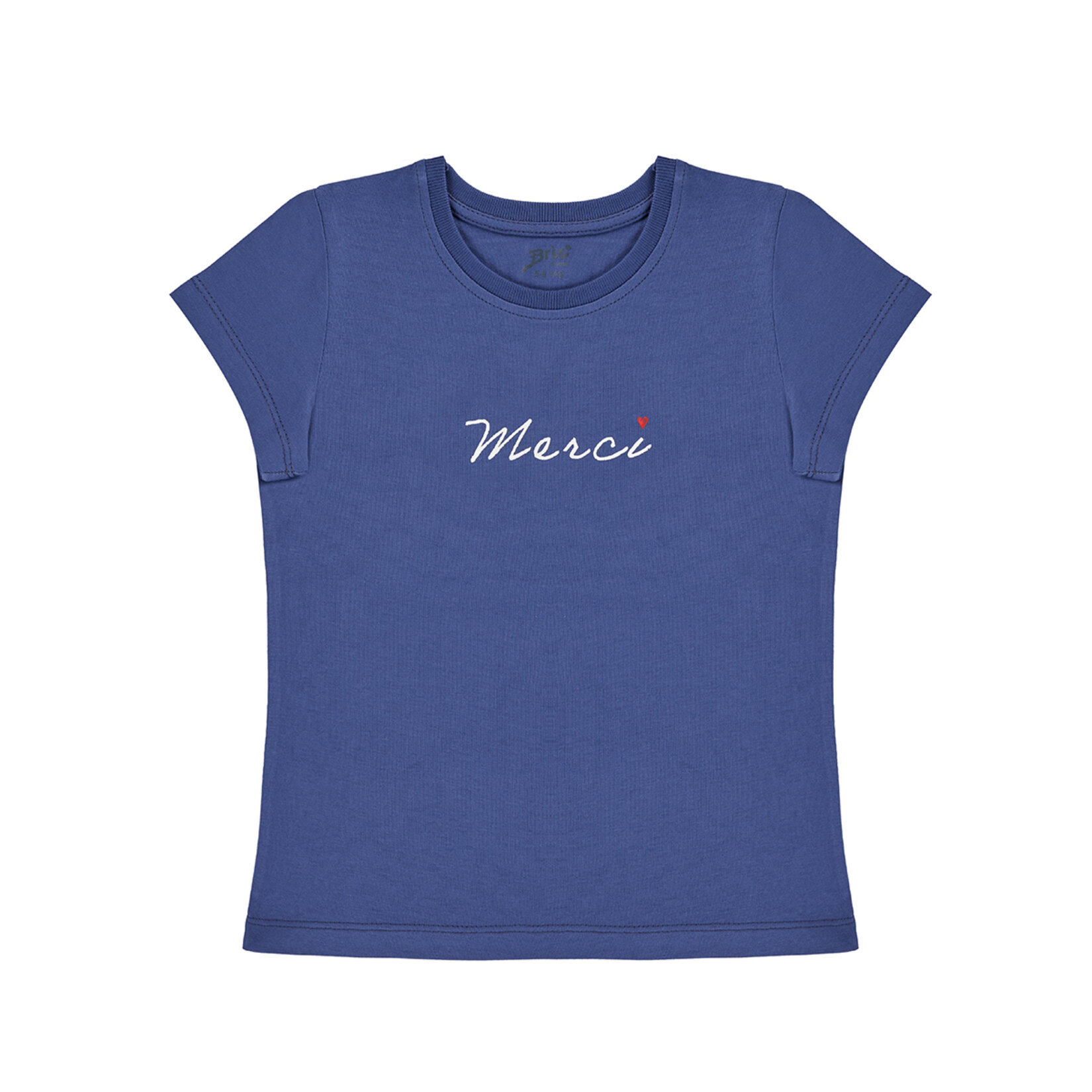 Brix Kız Çocuk Baskılı Tshirt Mavi 5-6 Yaş