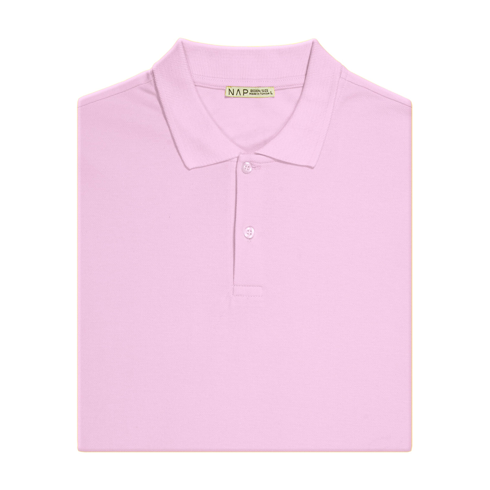 Nap Erkek  Polo Yaka Tshirt Pembe XL 