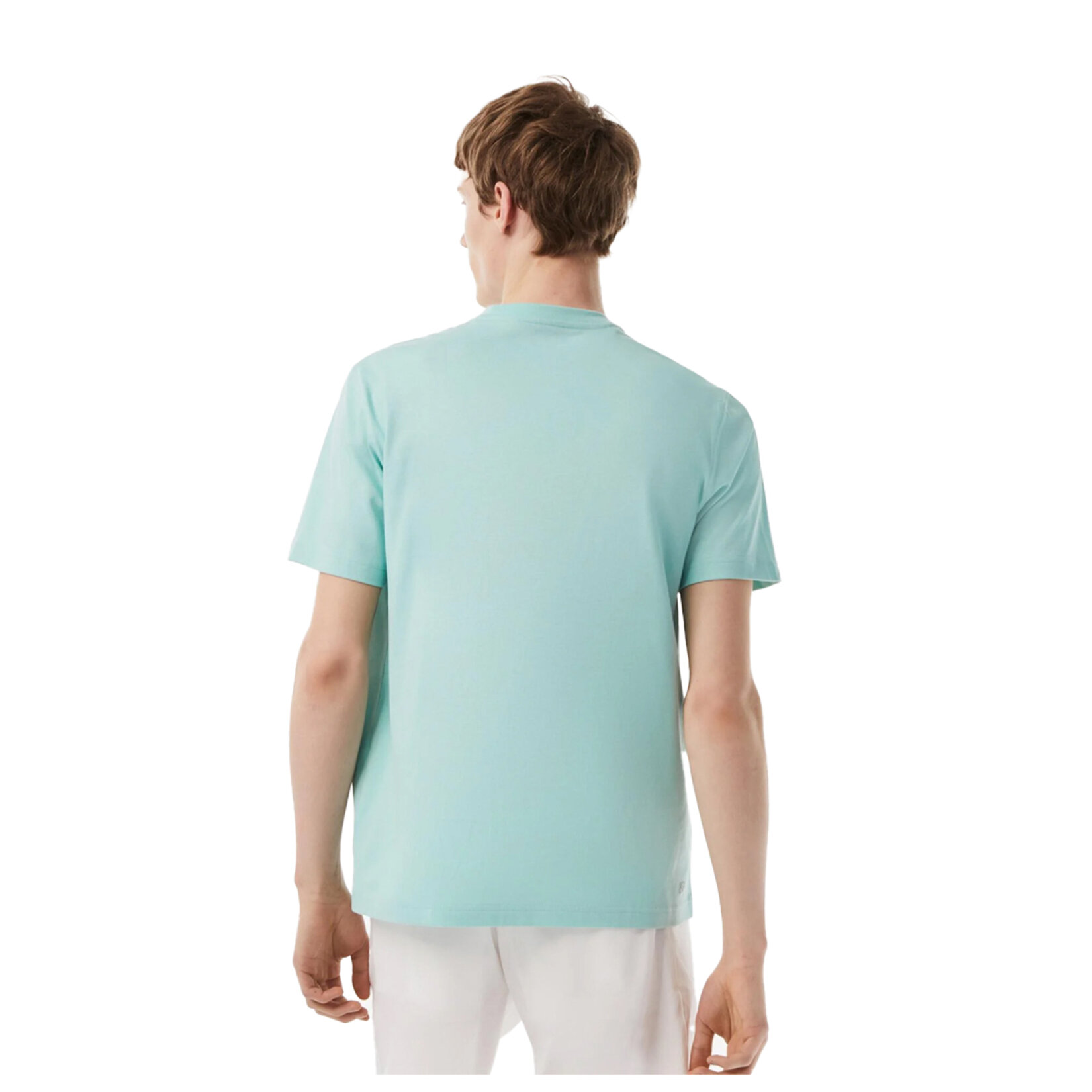Lacoste Erkek Bisiklet Yaka T-Shirt Turkuaz L - Görsel 4