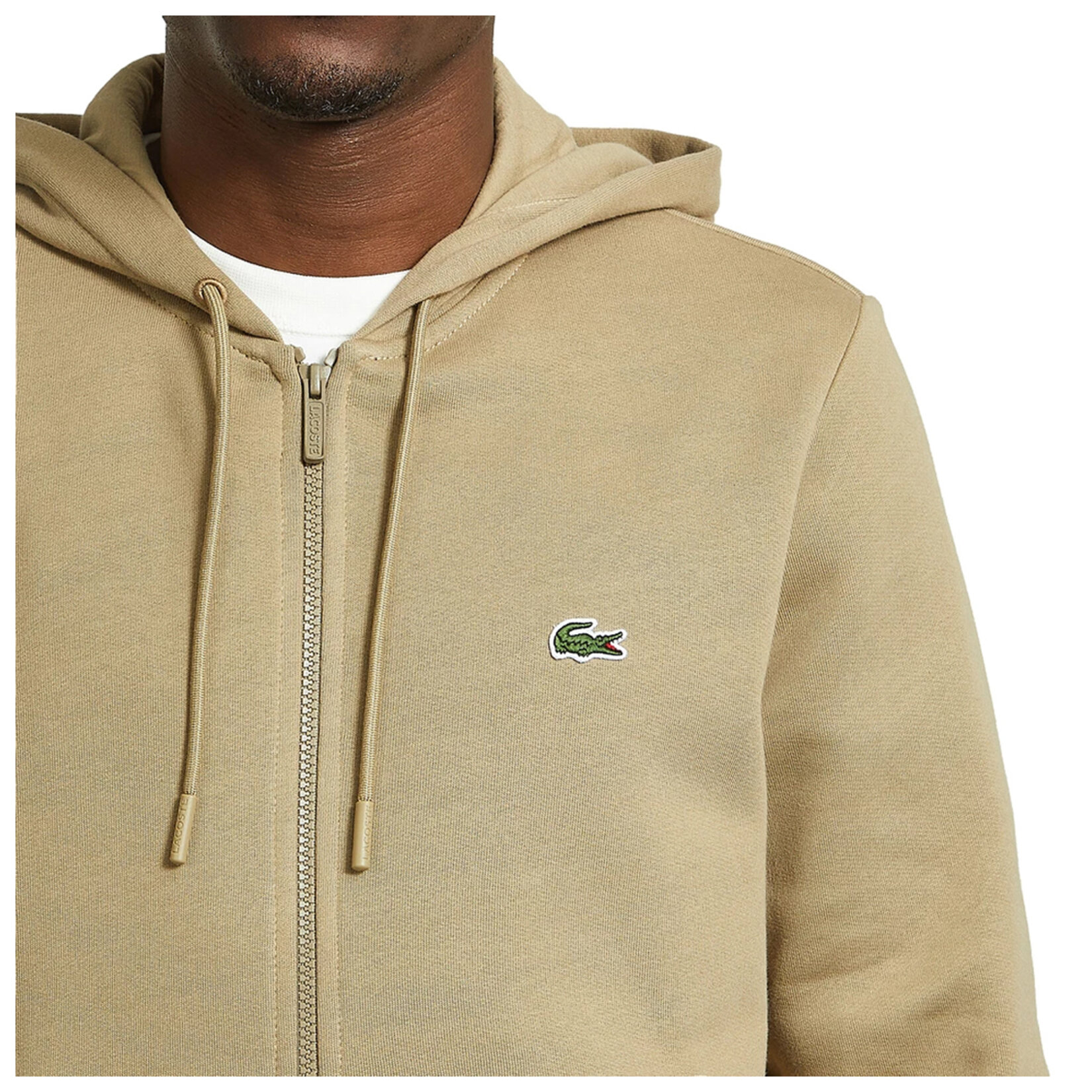Lacoste Erkek Sweatshirt Bej XXL - Görsel 4