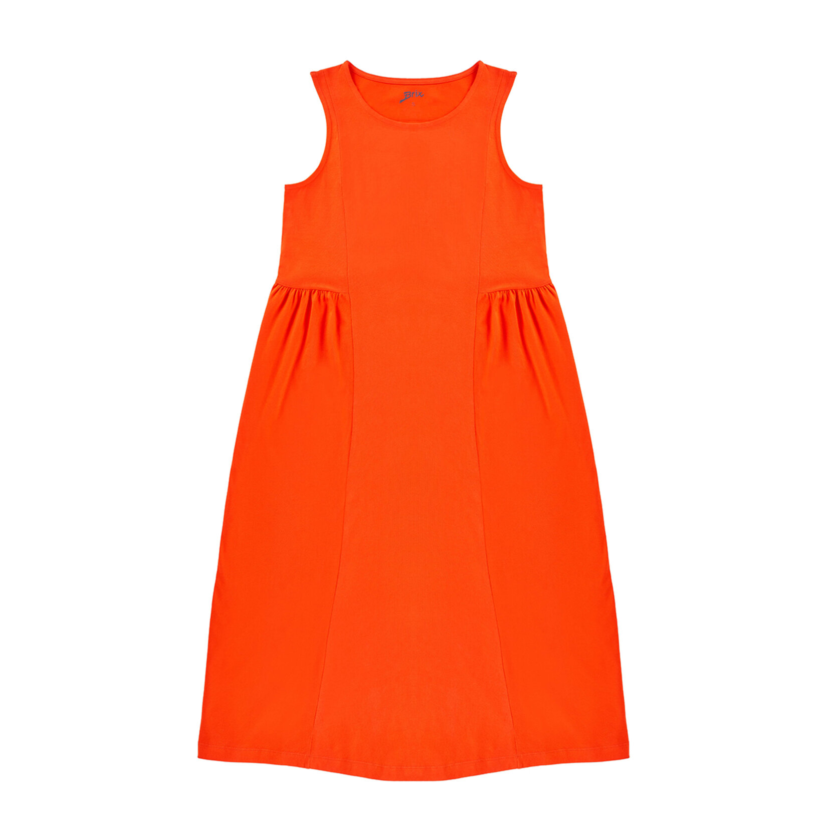 Brix Kadın Pamuk Elbise Turuncu L