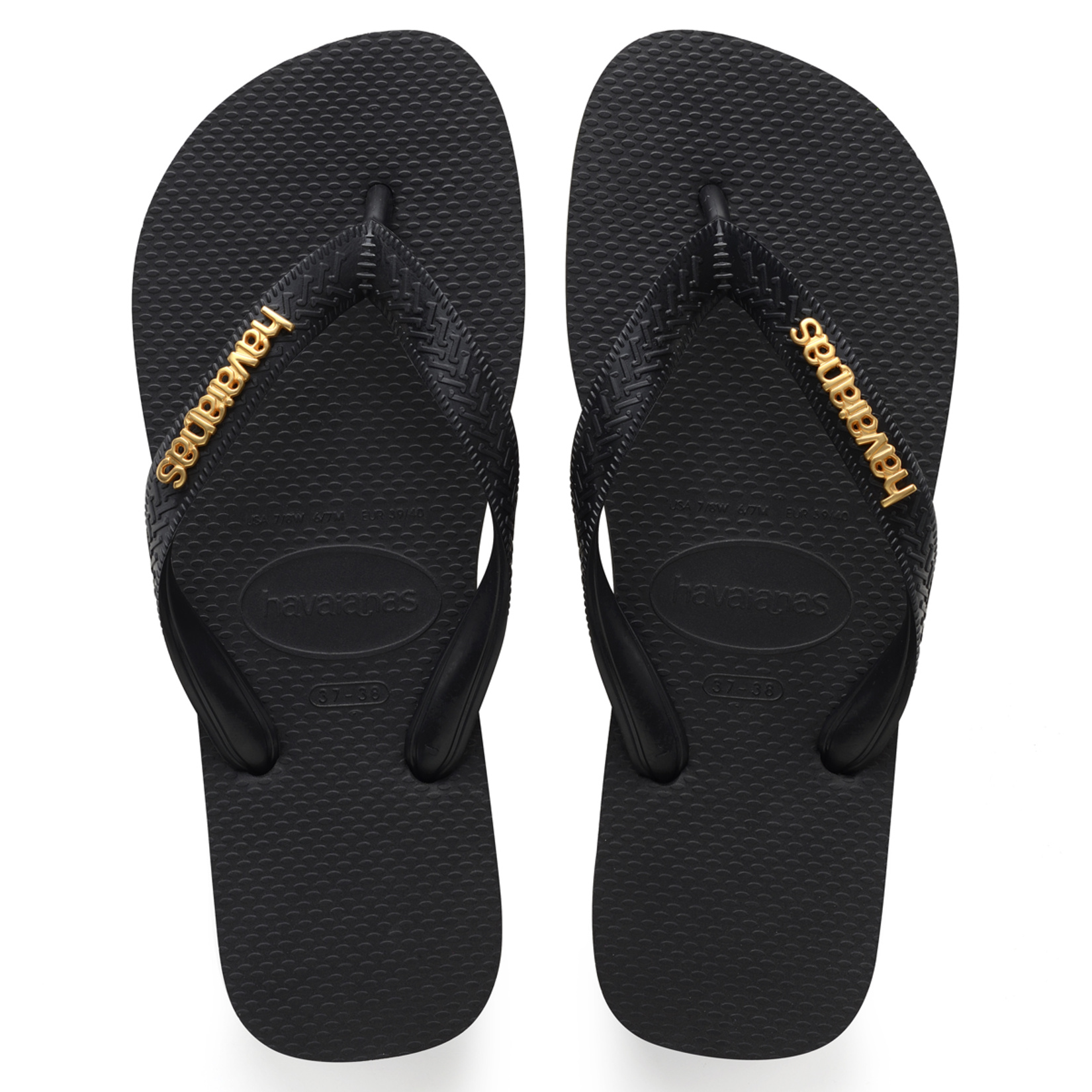 Havaianas Logo Metallic Black/Black 37-38 - Görsel 1