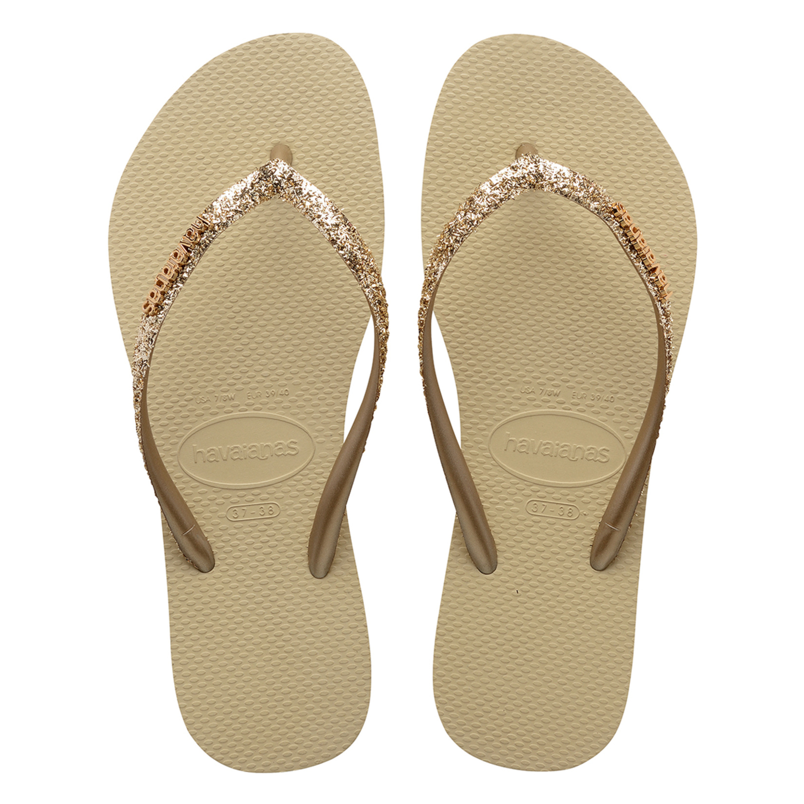 Havaianas Slim Glitter 2 Sand Grey 39-40 - Görsel 1