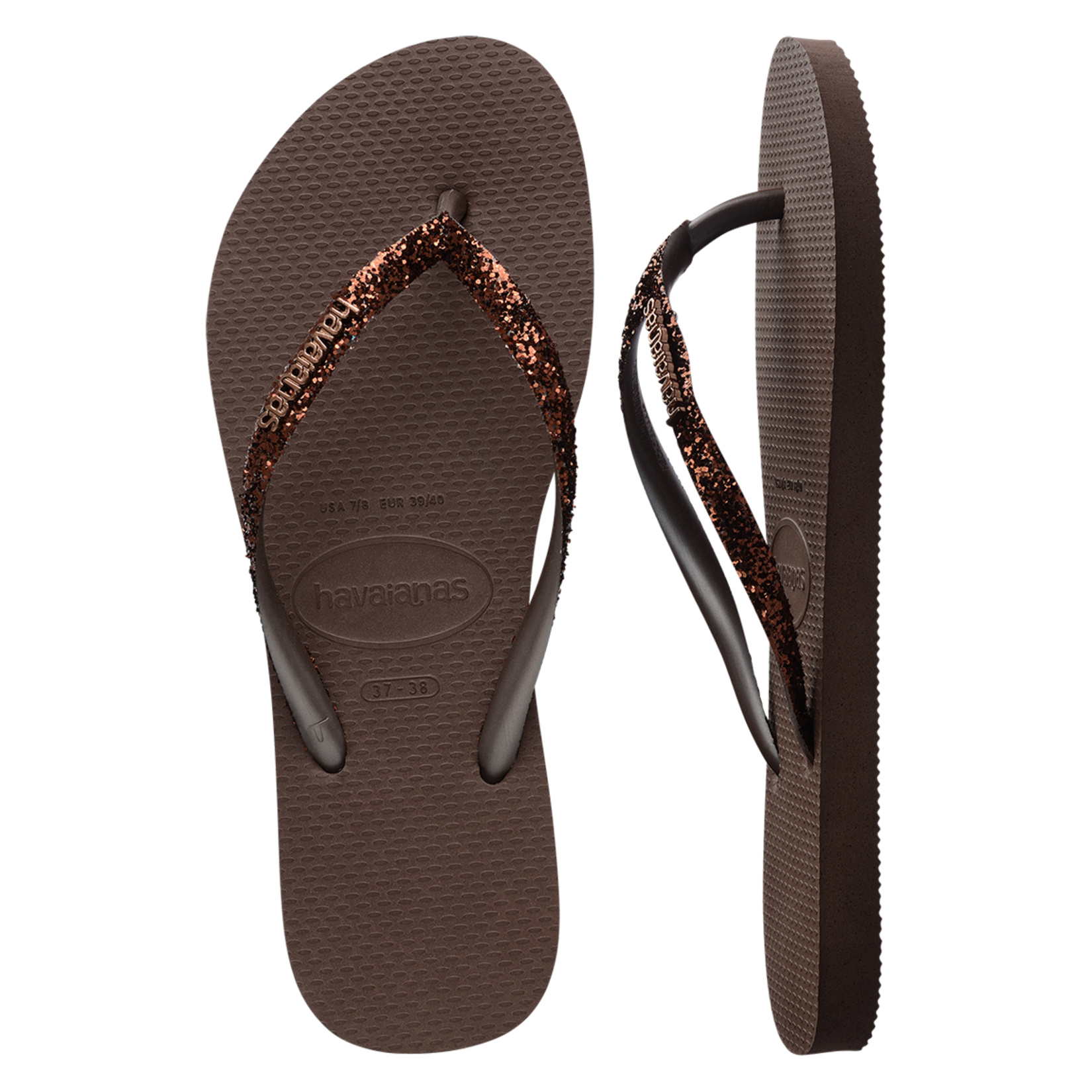 Havaianas Slim Glitter 2 Dark Brown 35-36 - Görsel 2