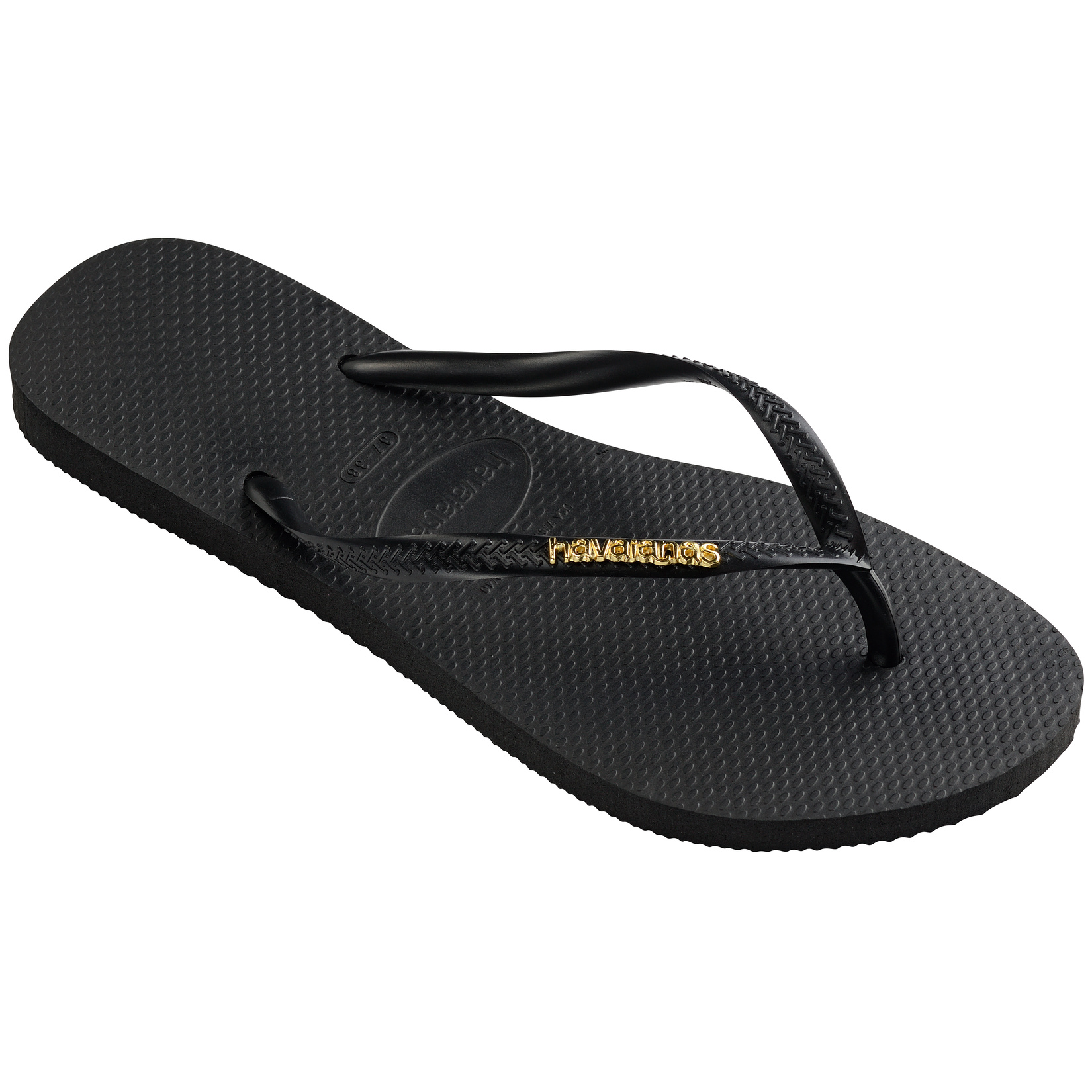Havaianas Slim Logo Metallic Black 37-38