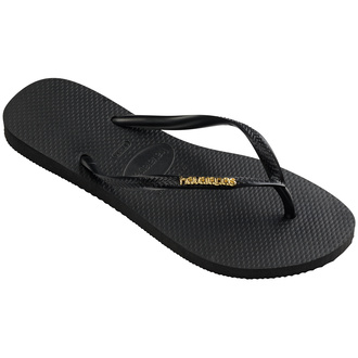 Havaianas Slim Logo Metallic Black 37-38