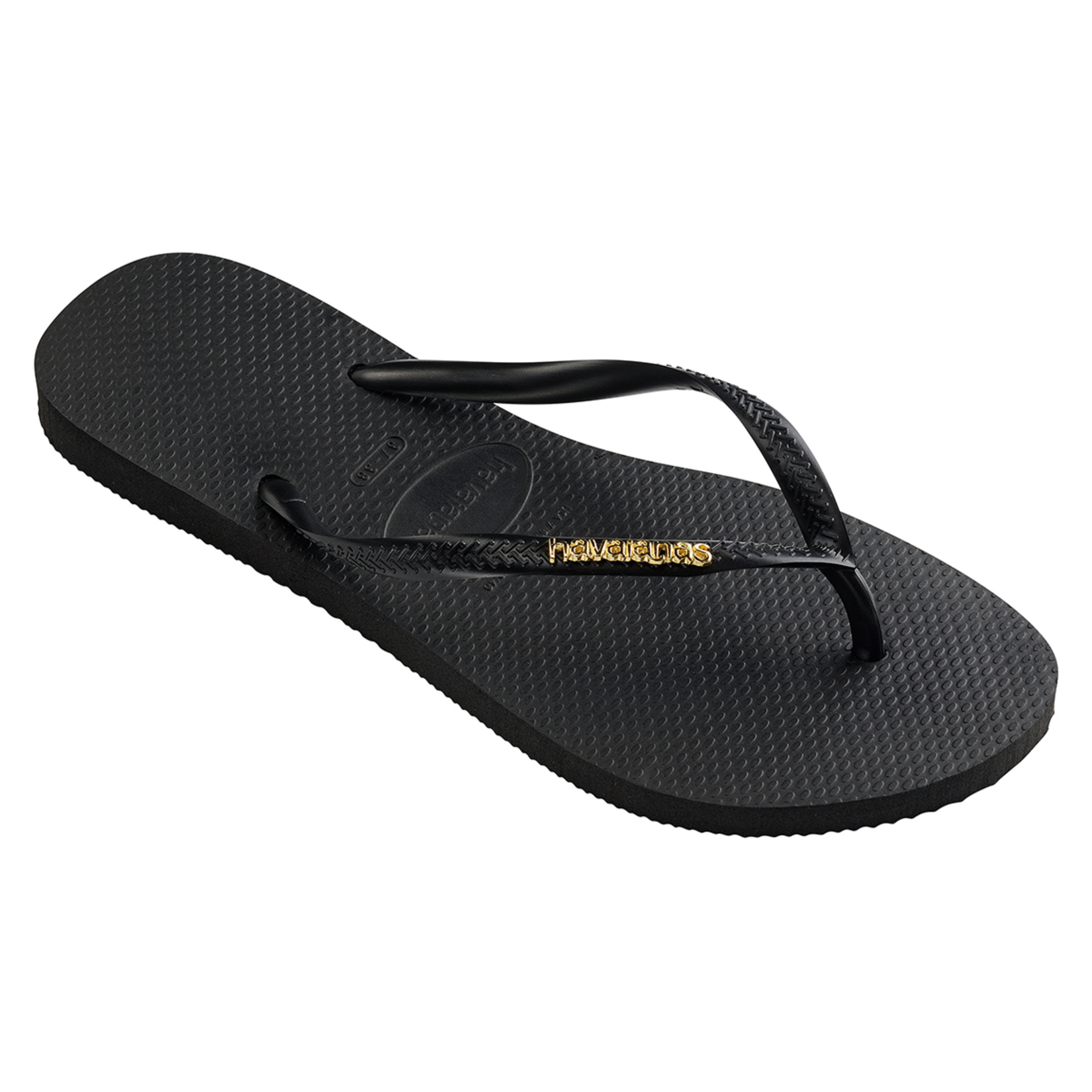Havaianas Slim Logo Metallic Black 41-42