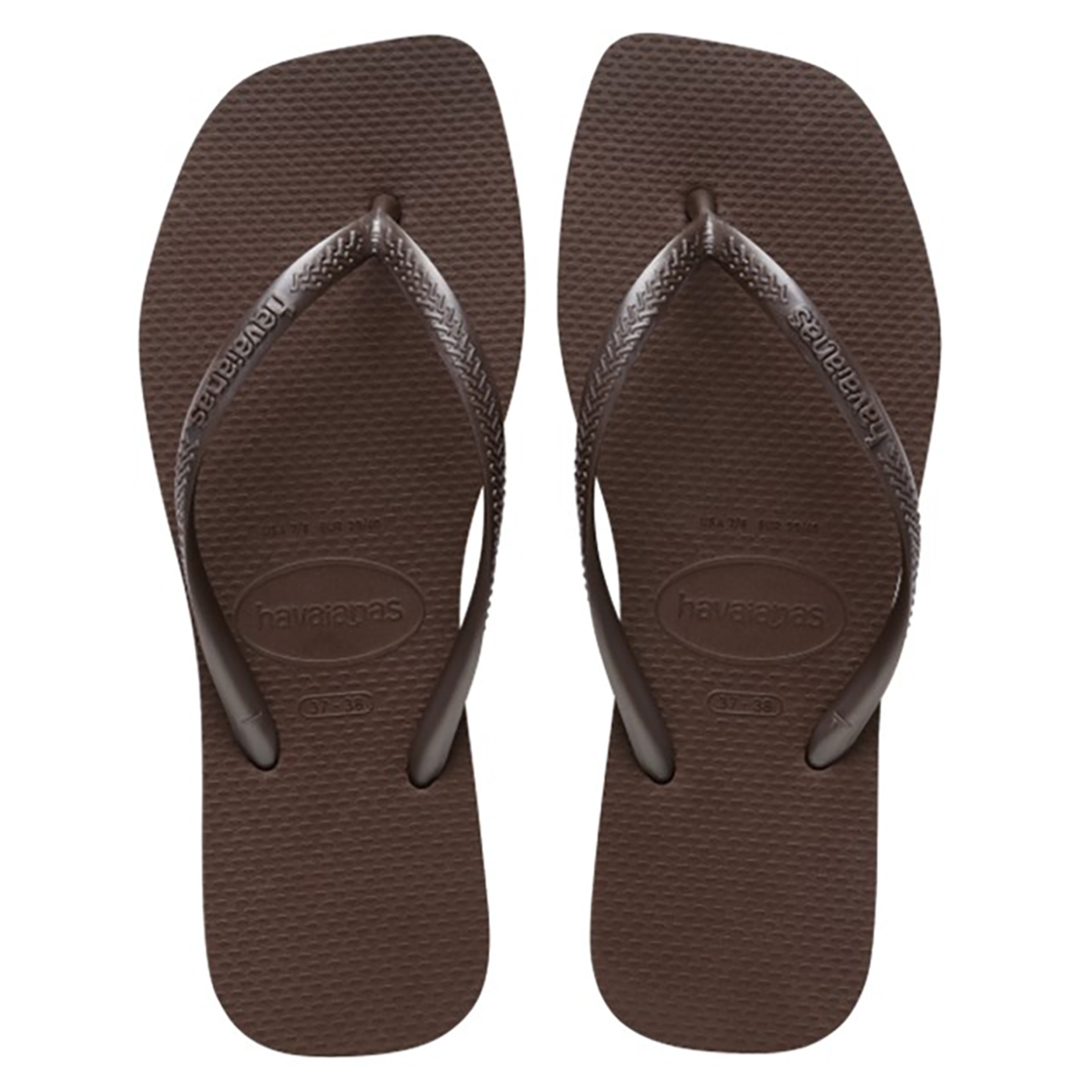 Havaianas Square Dark Brown 35-36 - Görsel 1