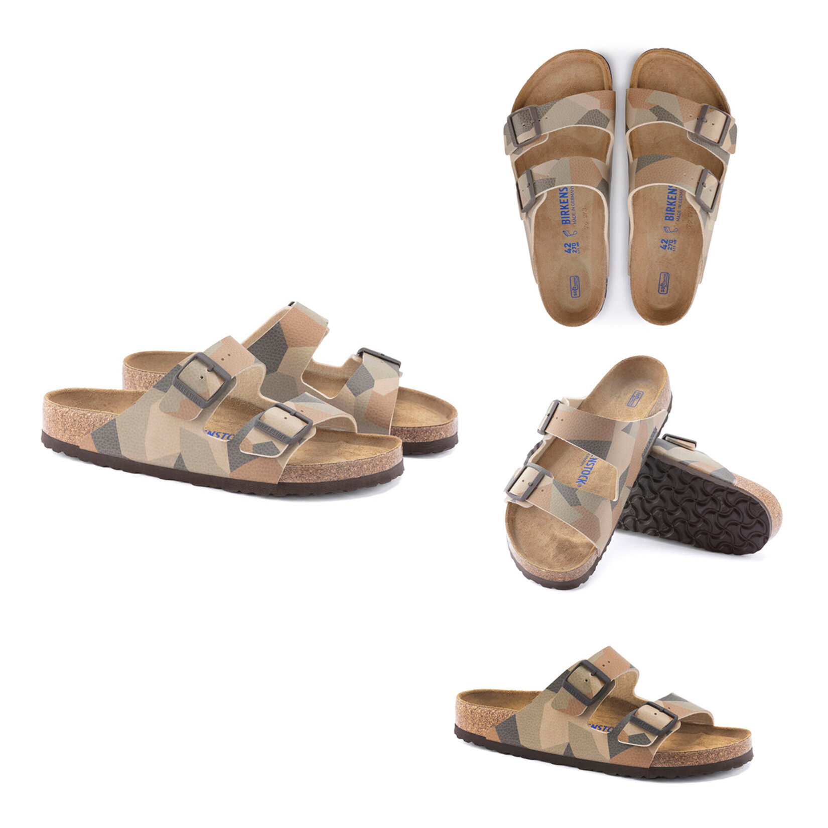 Birkenstock 1024651 Erkek Terlik Kamuflaj 43 - Görsel 5