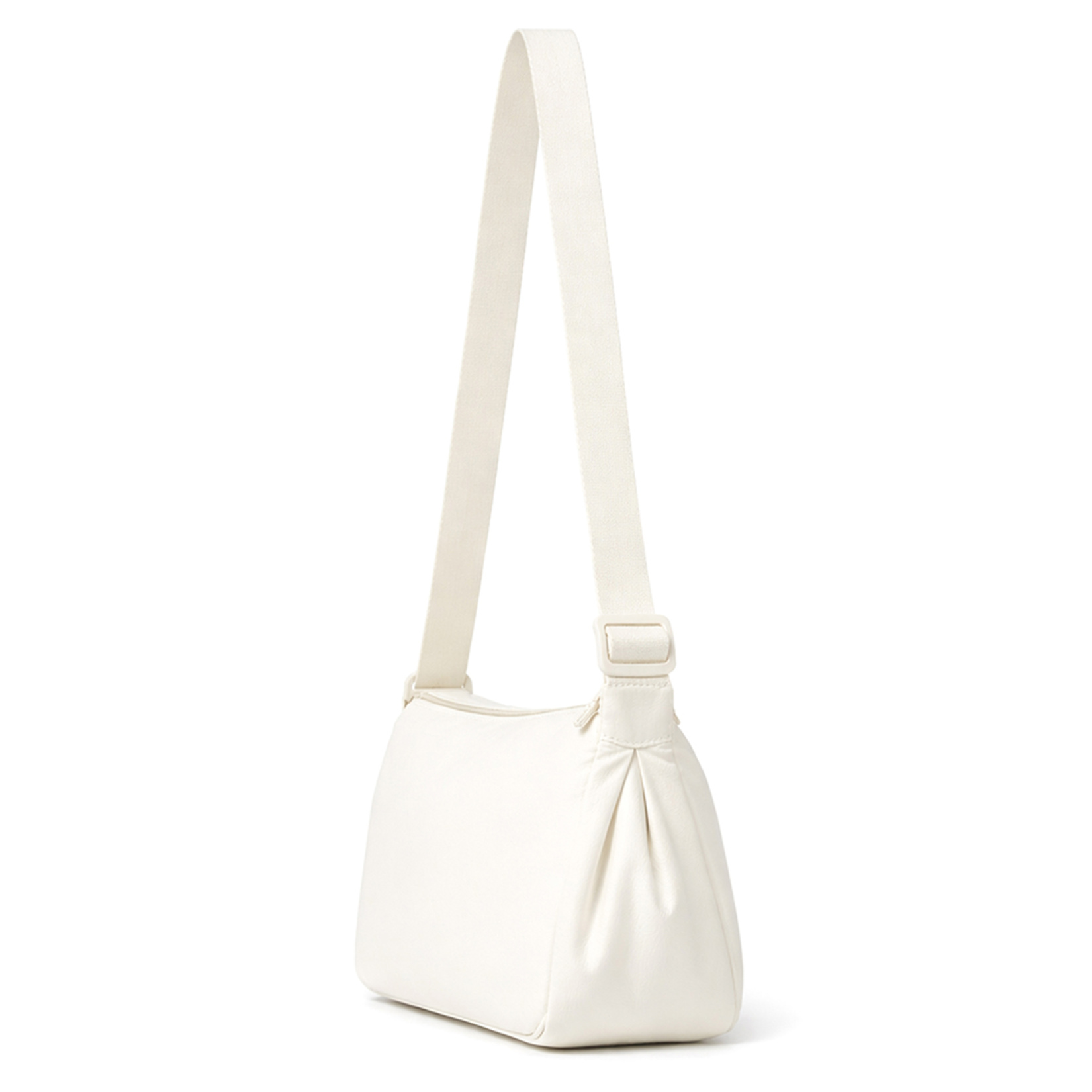 Uniqlo 261-478708-01 Round Mini Kadın Omuz Çantası Krem - Görsel 3