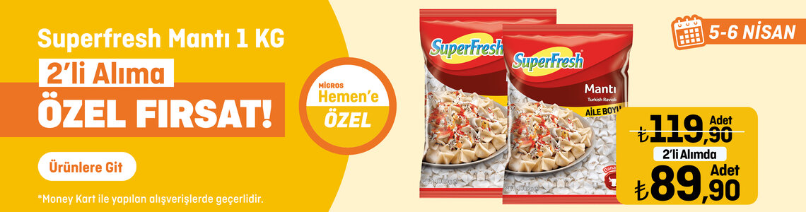 Superfresh Mantı 1000G