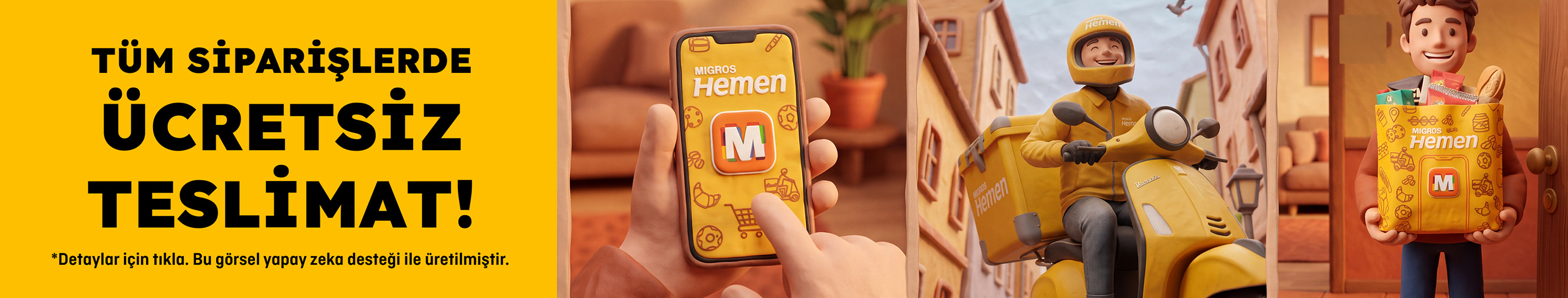 Migros Hemen Ücretsiz Teslimat Kampanyası