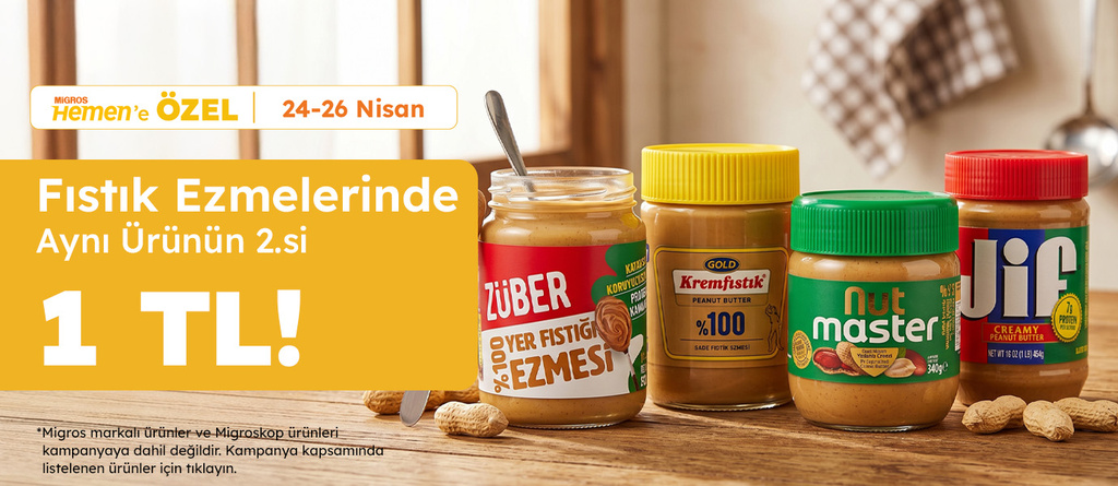 Züber 2 Fıstık Ezmesi 350 TL (Adet 175 TL)