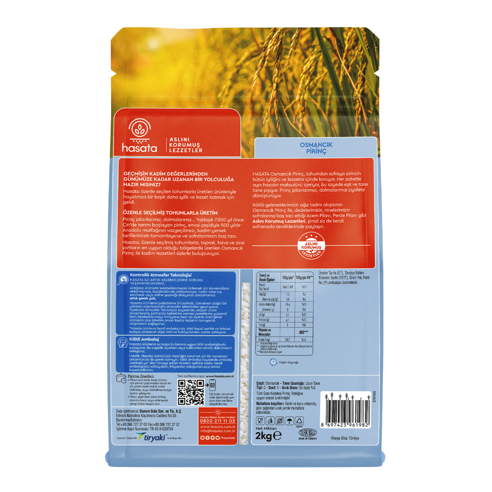 Hasata Osmancık Pirinç 2 Kg - Görsel 2