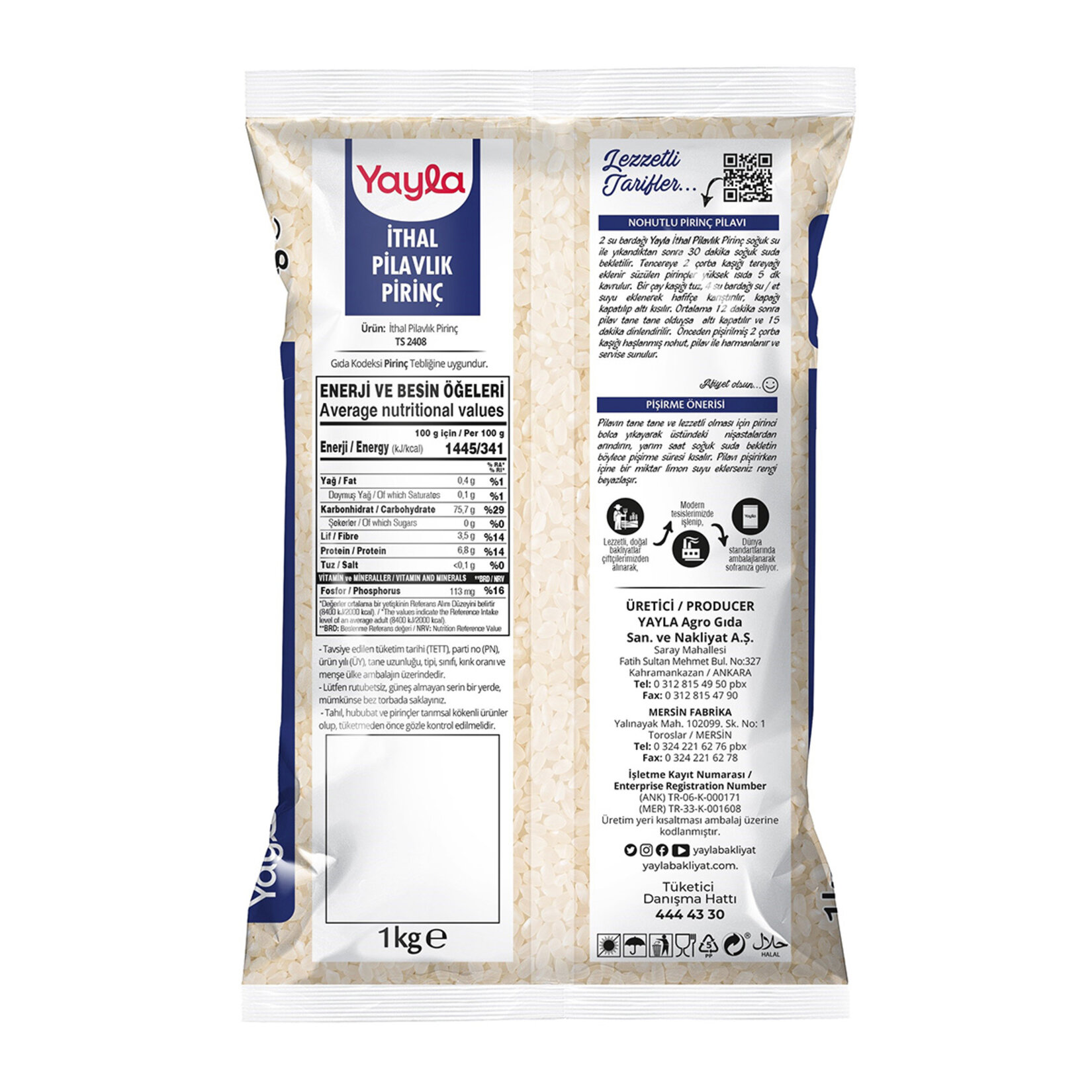 Yayla Pilavlık Pirinç 1 Kg - Görsel 2