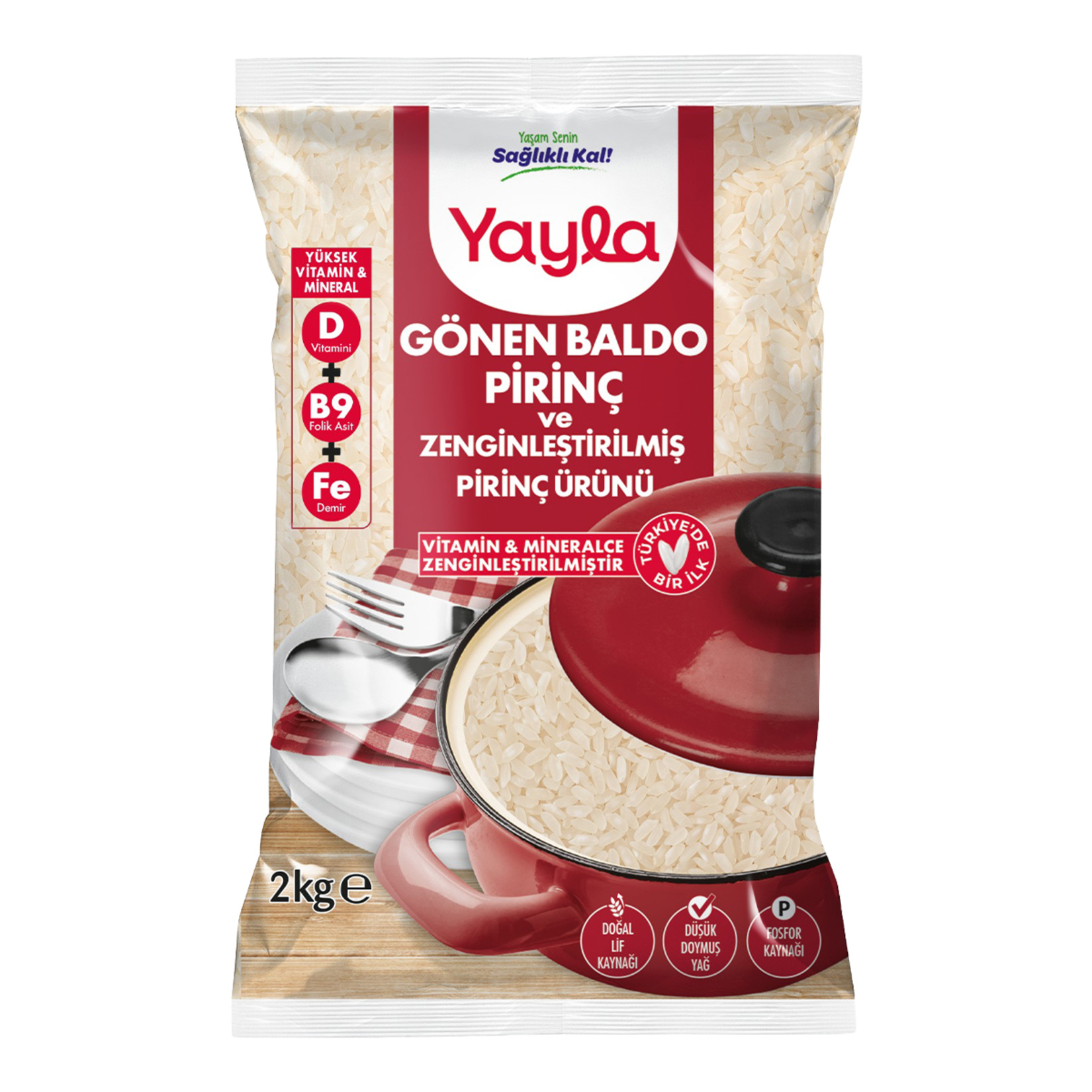 Yayla Zenginleştirilmiş Baldo Pirinç 2 Kg
