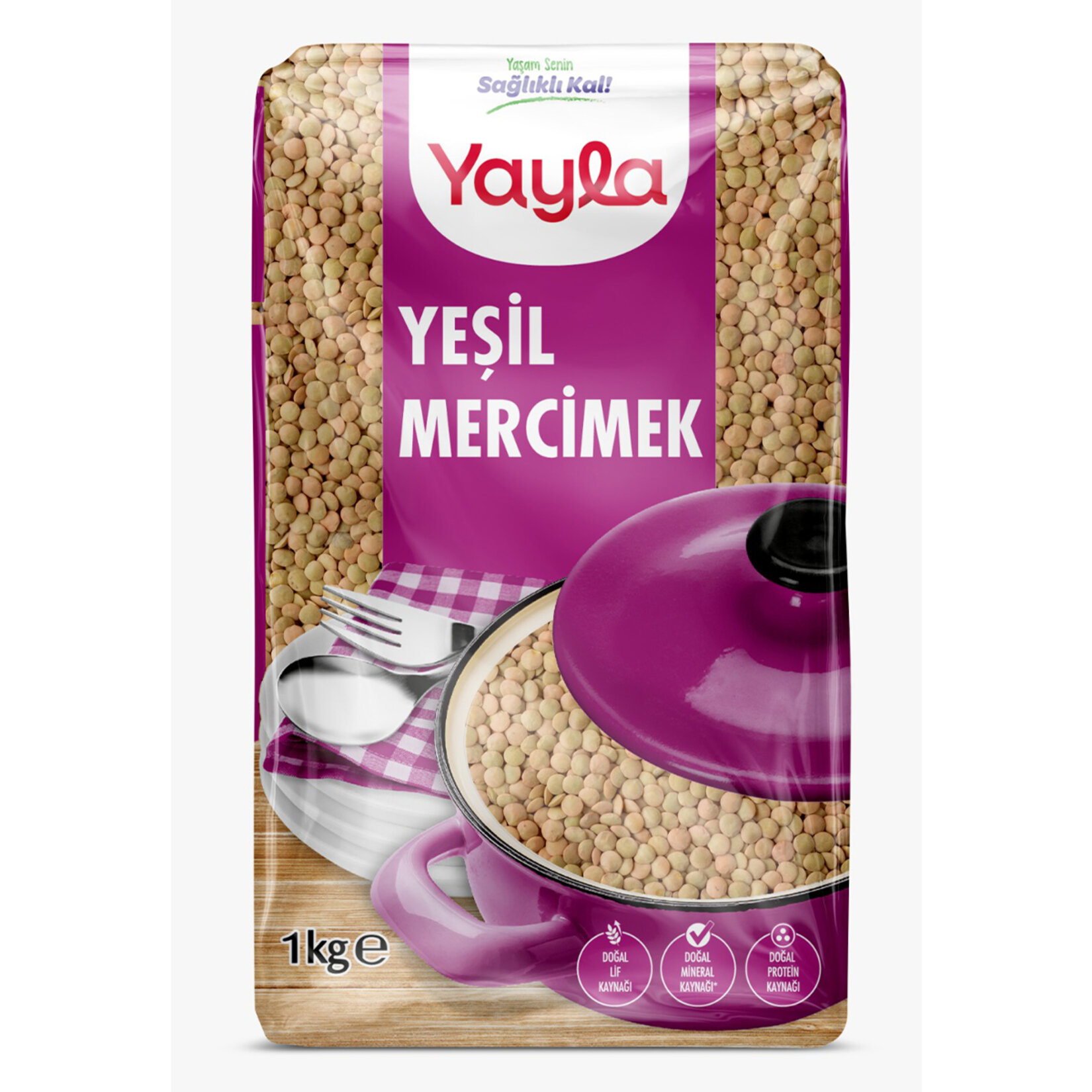 Yayla Yeşil Mercimek 1 Kg
