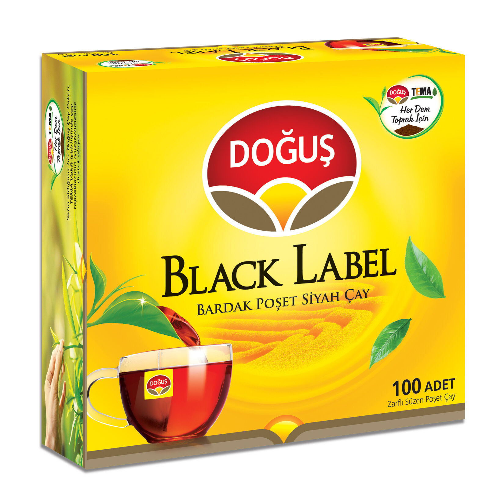 Doğuş Black Label Bardak Poşet Çay 100'lü 200 G