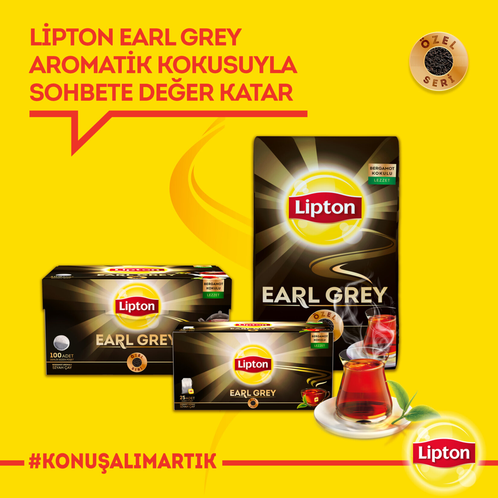 Lipton Earl Grey Demlik Poşet Çay 100'lü 320 G - Görsel 4