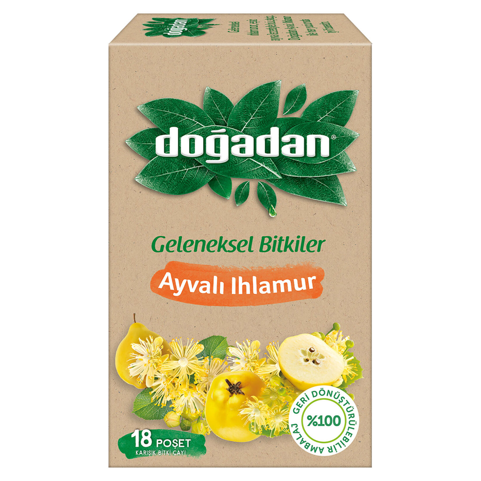Doğadan Ayvalı Ihlamur Çayı 18'li 29 G - Görsel 1