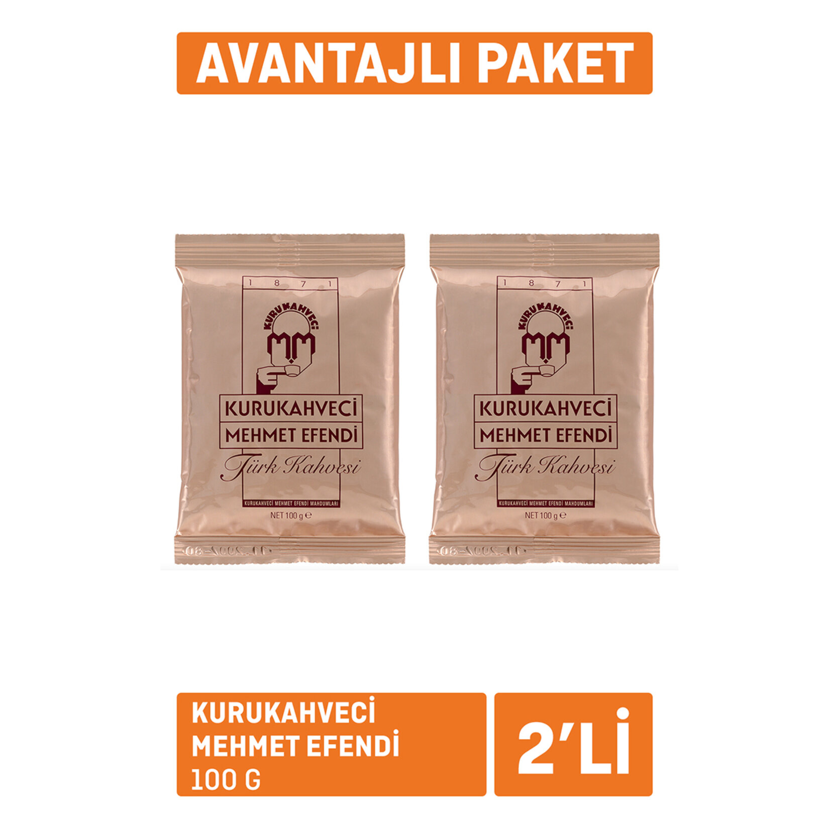 Kurukahveci Mehmet Efendi 100 G 2'li
